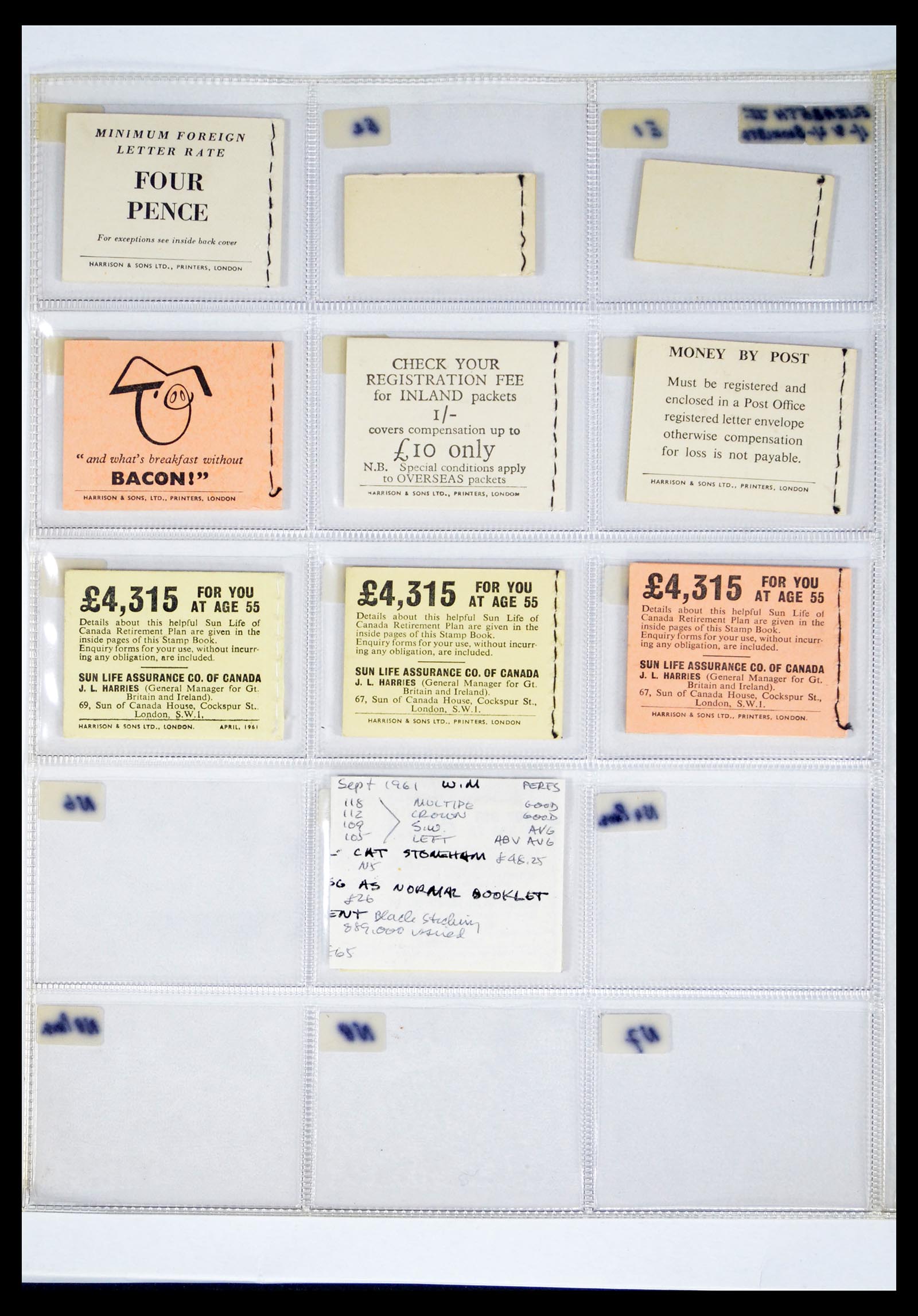 40567 0002 - Stamp collection 40567 Great Britain stamp booklets 1953-1970.