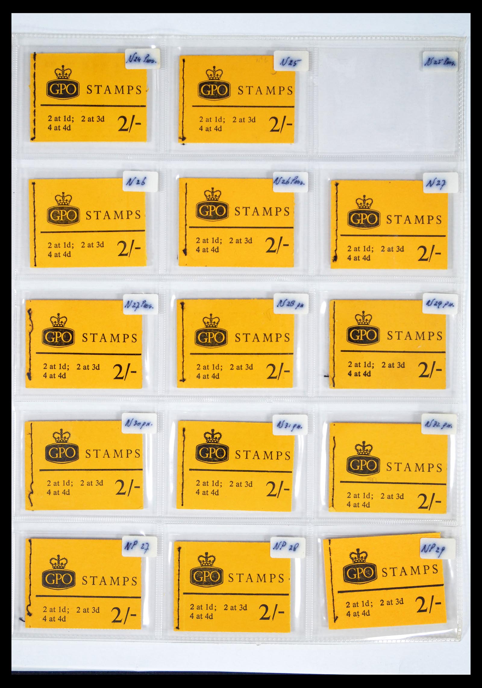 40567 0005 - Stamp collection 40567 Great Britain stamp booklets 1953-1970.