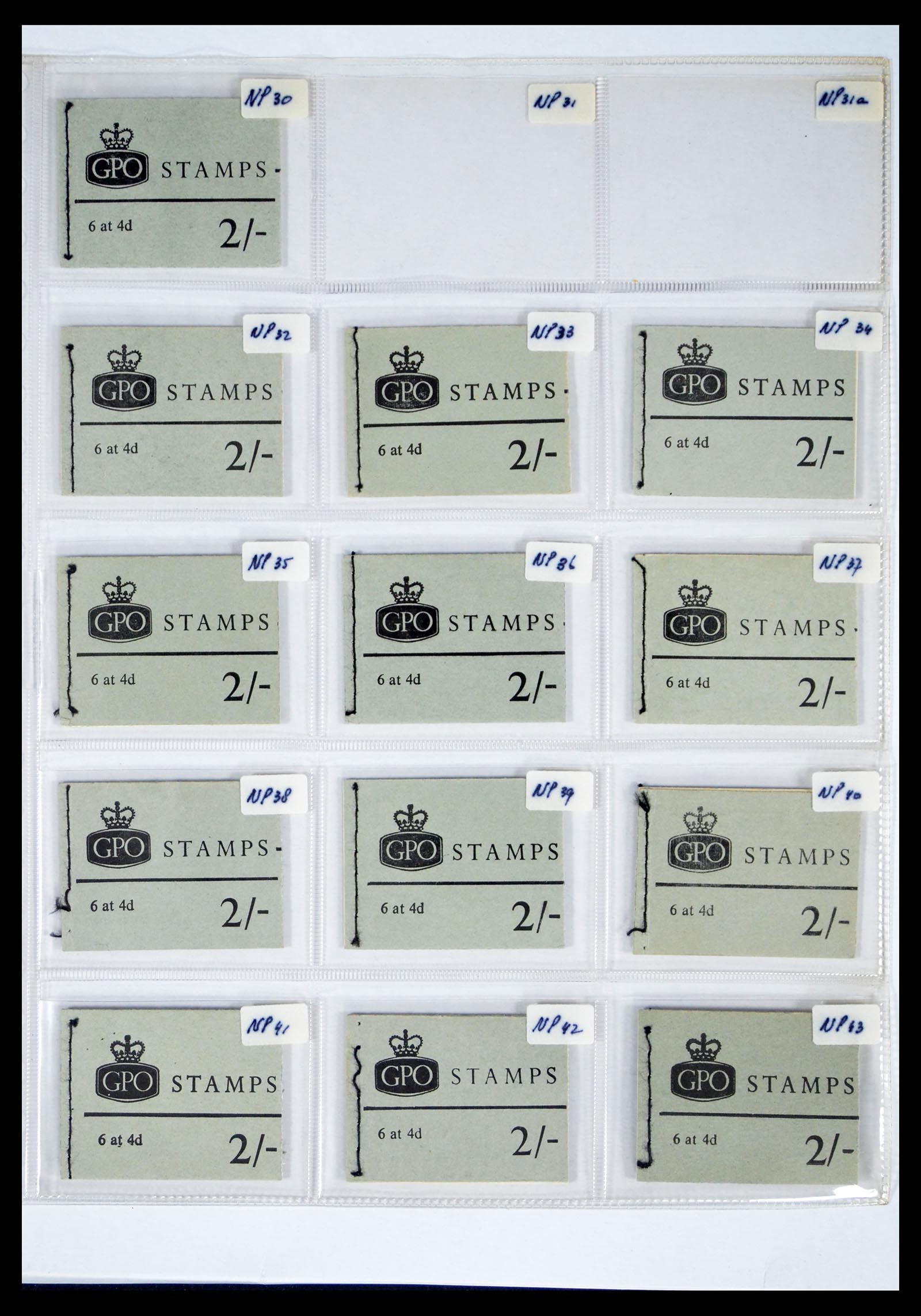 40567 0007 - Stamp collection 40567 Great Britain stamp booklets 1953-1970.