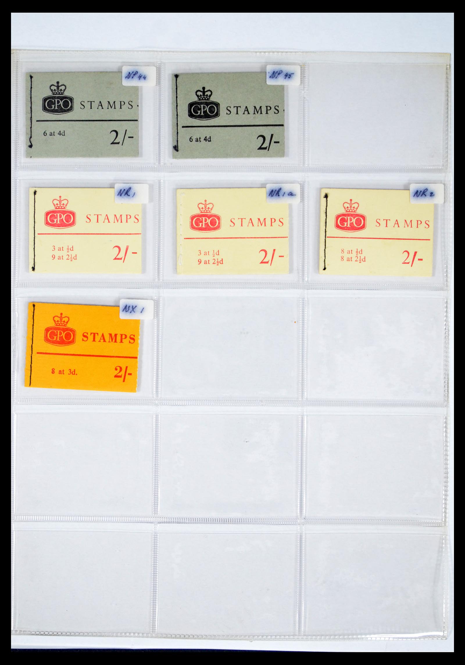 40567 0009 - Stamp collection 40567 Great Britain stamp booklets 1953-1970.