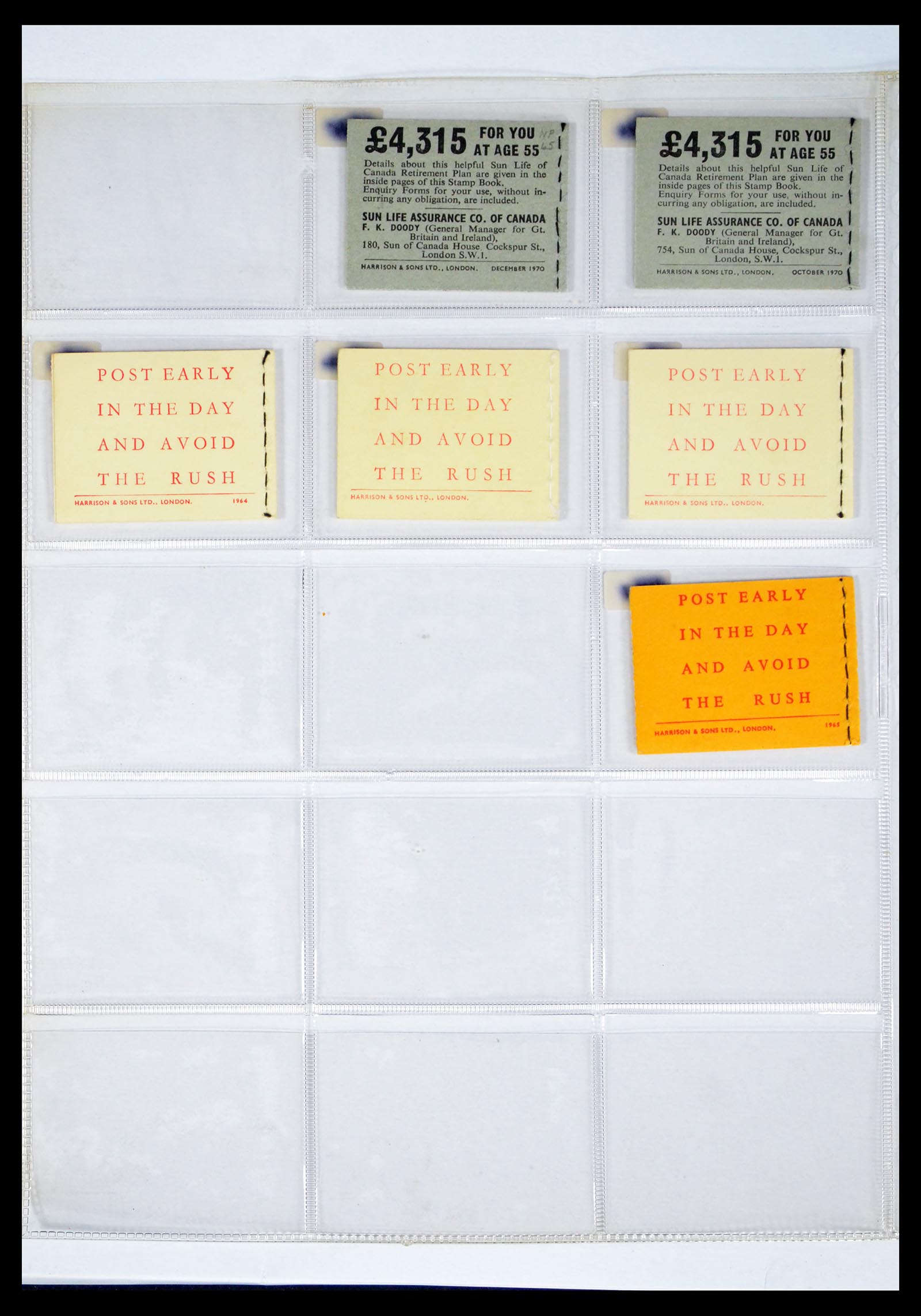 40567 0010 - Stamp collection 40567 Great Britain stamp booklets 1953-1970.