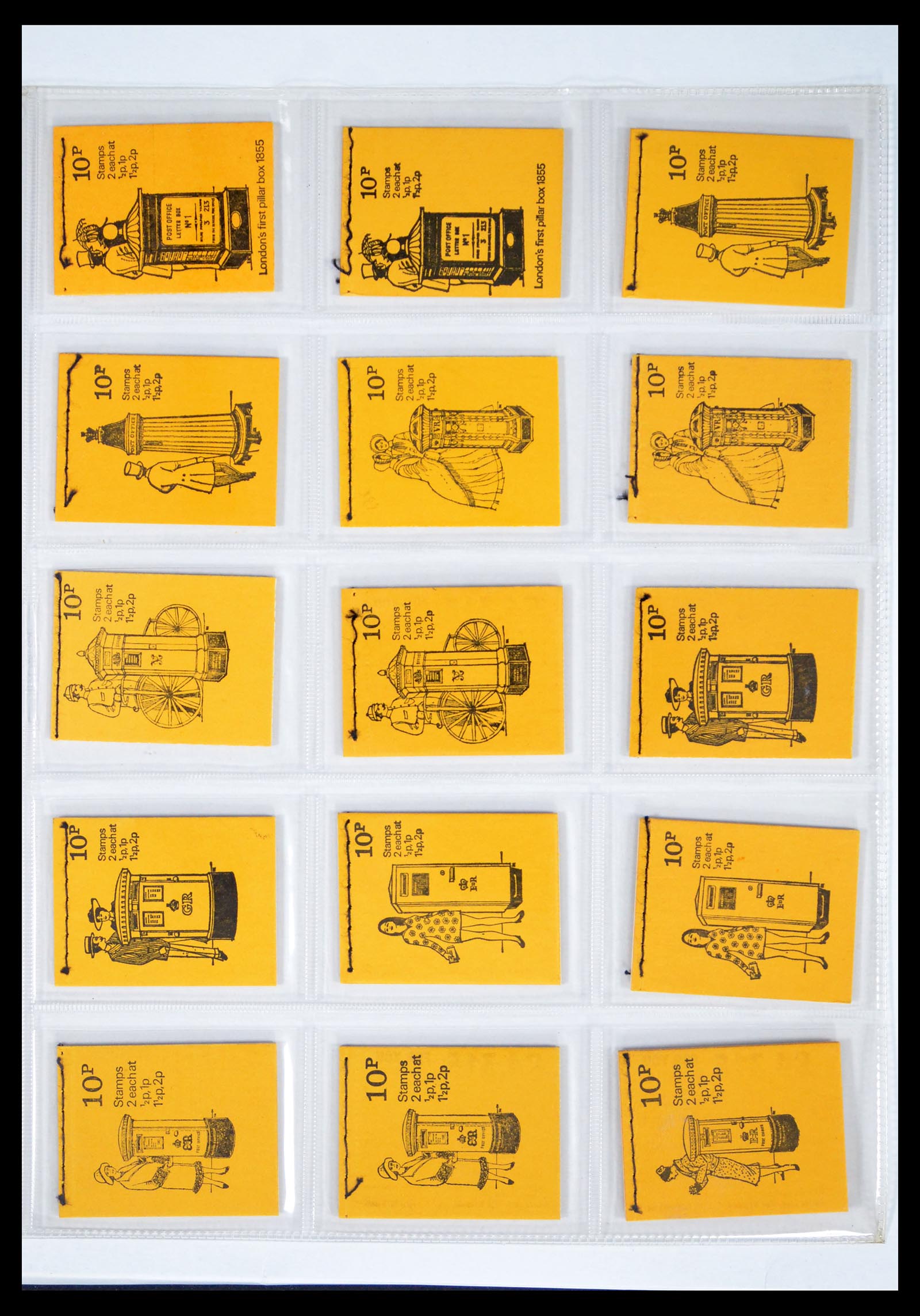 40567 0011 - Stamp collection 40567 Great Britain stamp booklets 1953-1970.