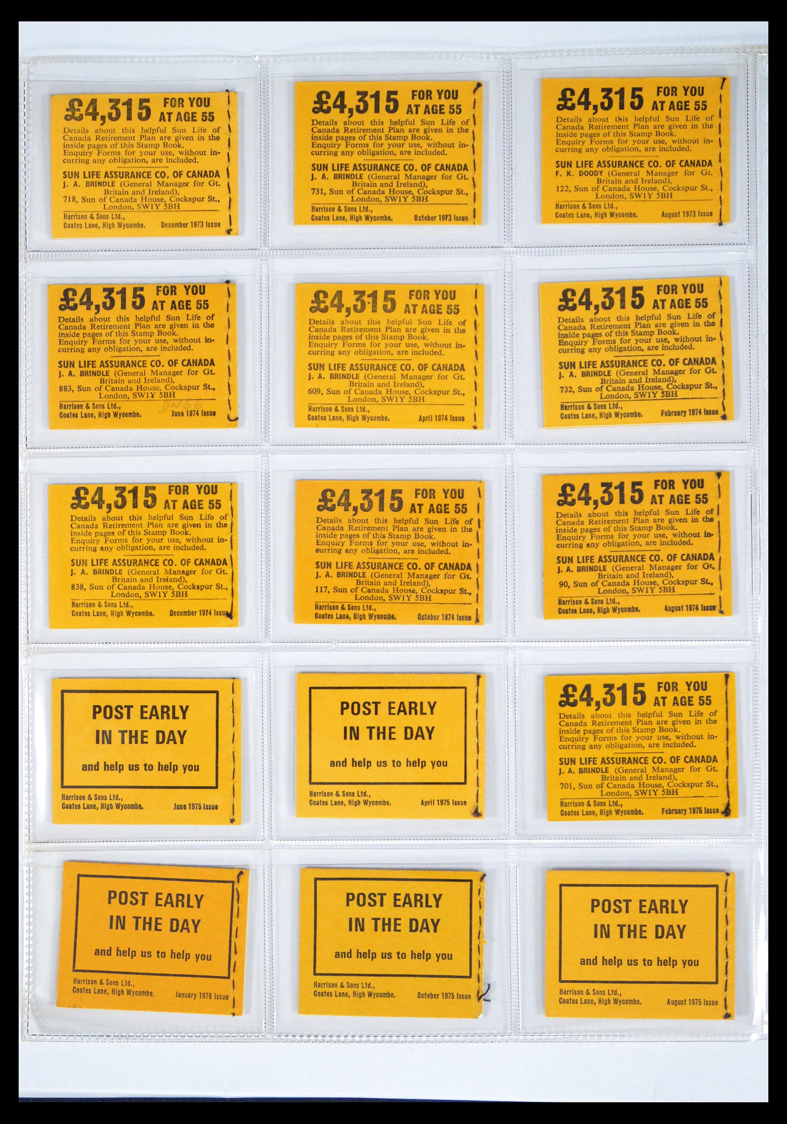 40567 0014 - Stamp collection 40567 Great Britain stamp booklets 1953-1970.