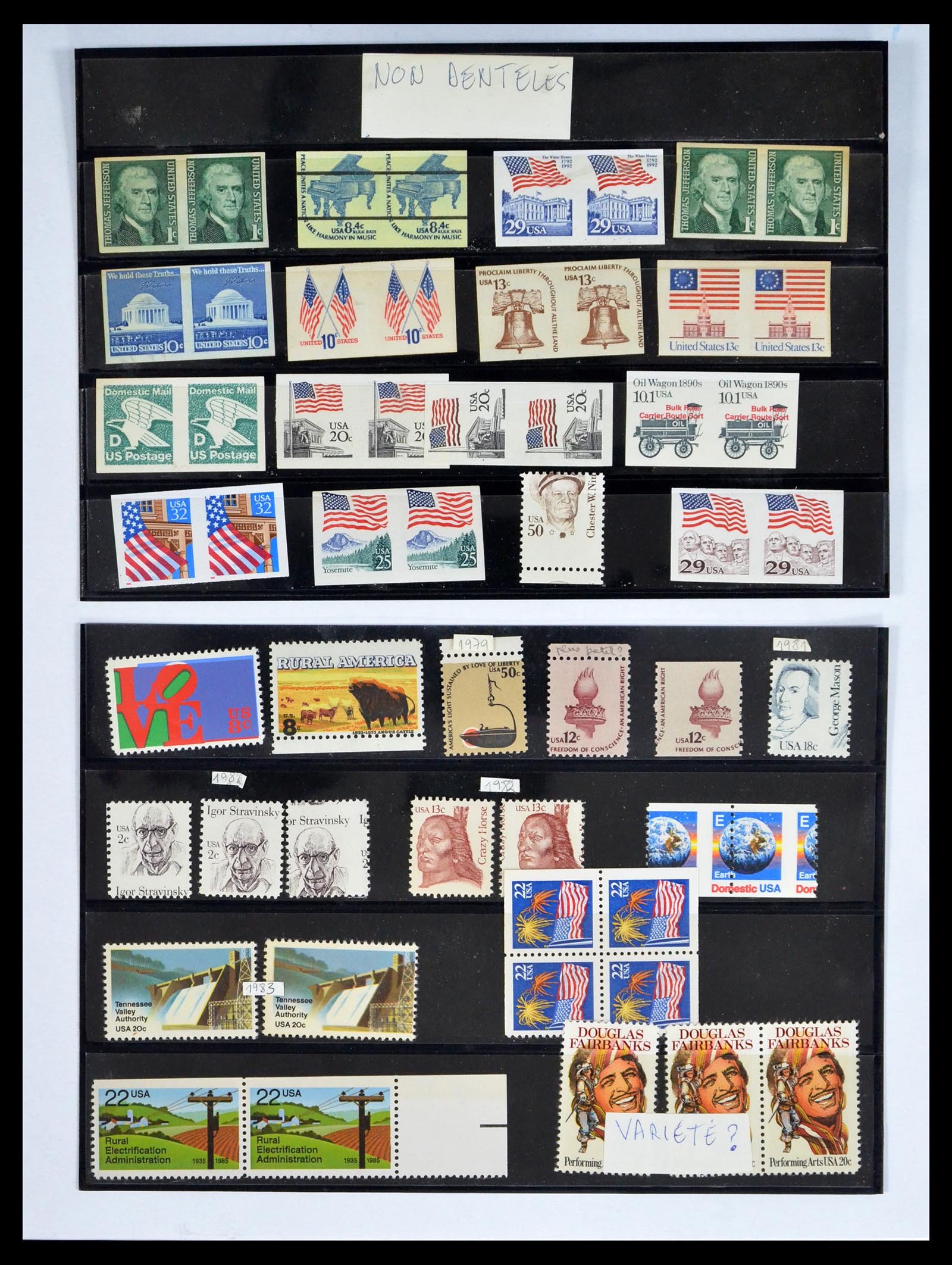 40573 0001 - Stamp collection 40573 USA varieties 1945-1995.