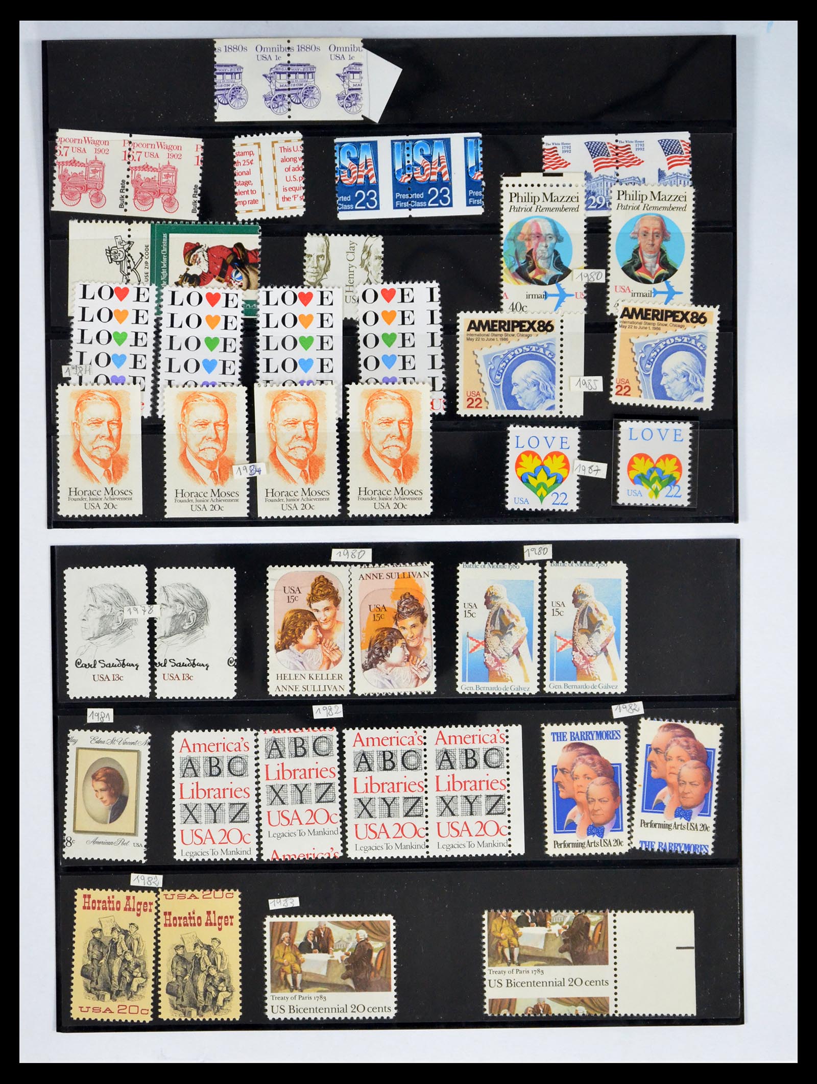 40573 0005 - Stamp collection 40573 USA varieties 1945-1995.