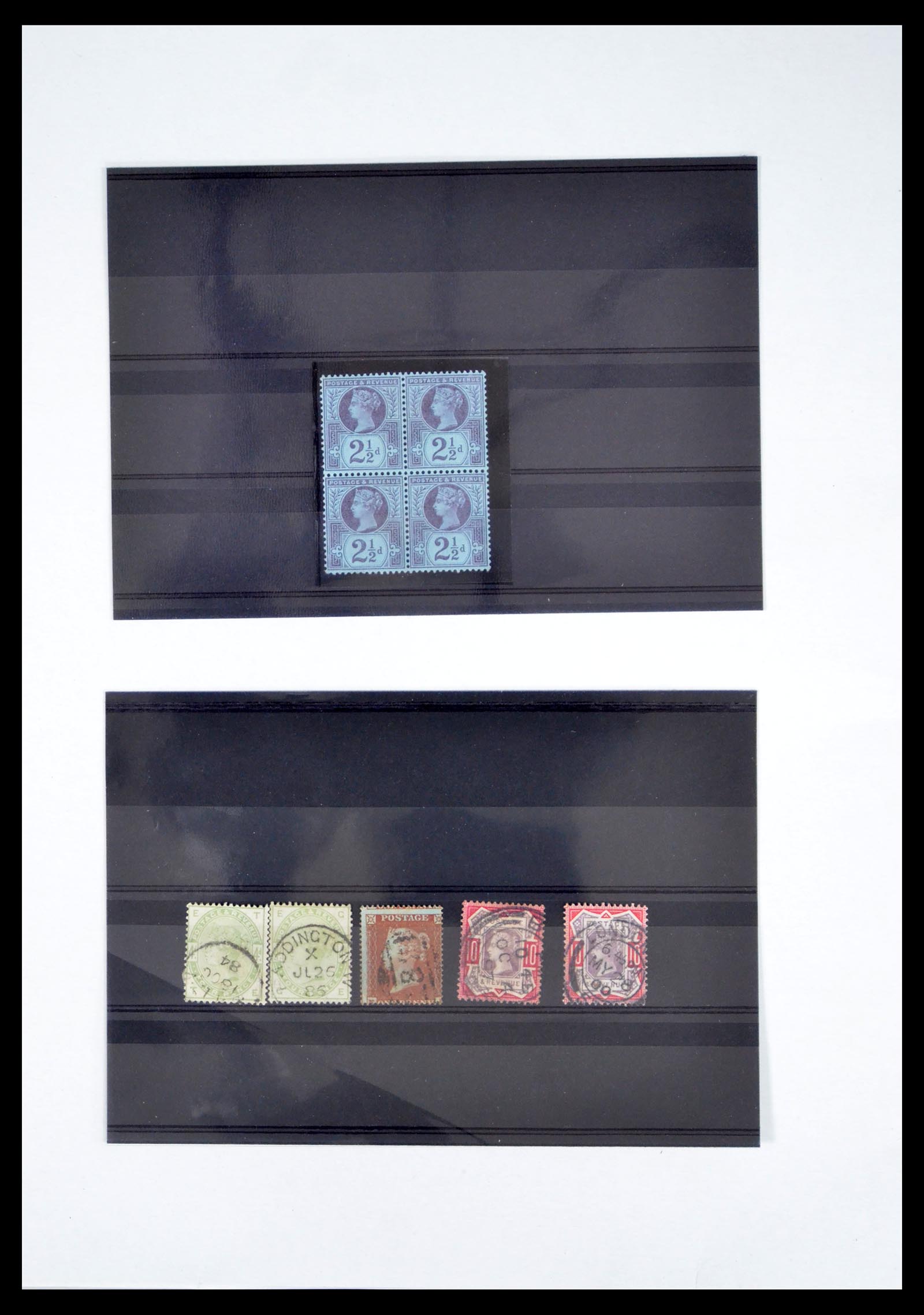 40591 0003 - Stamp collection 40591 Great Britain classic 1847-1900.