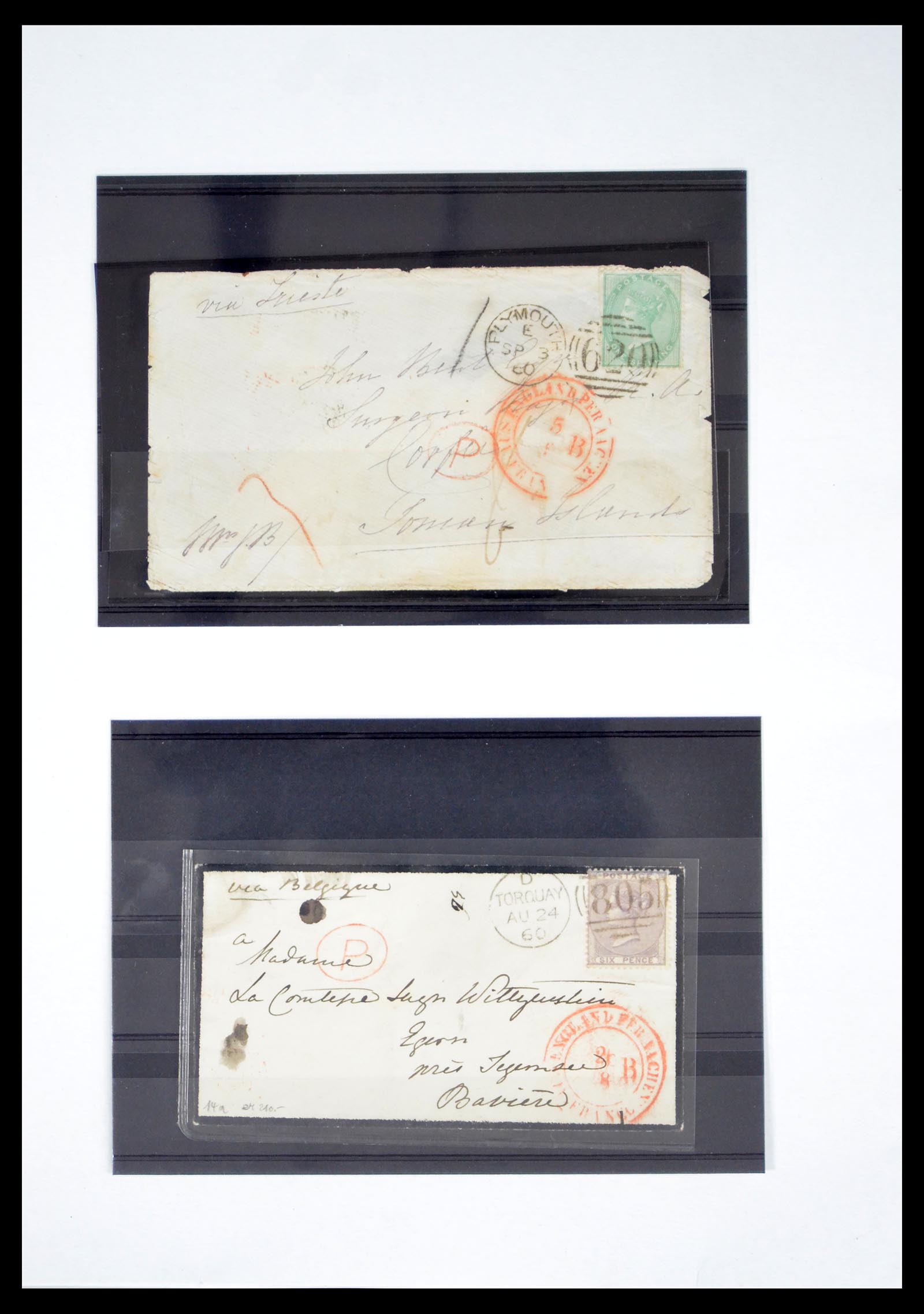 40591 0004 - Stamp collection 40591 Great Britain classic 1847-1900.