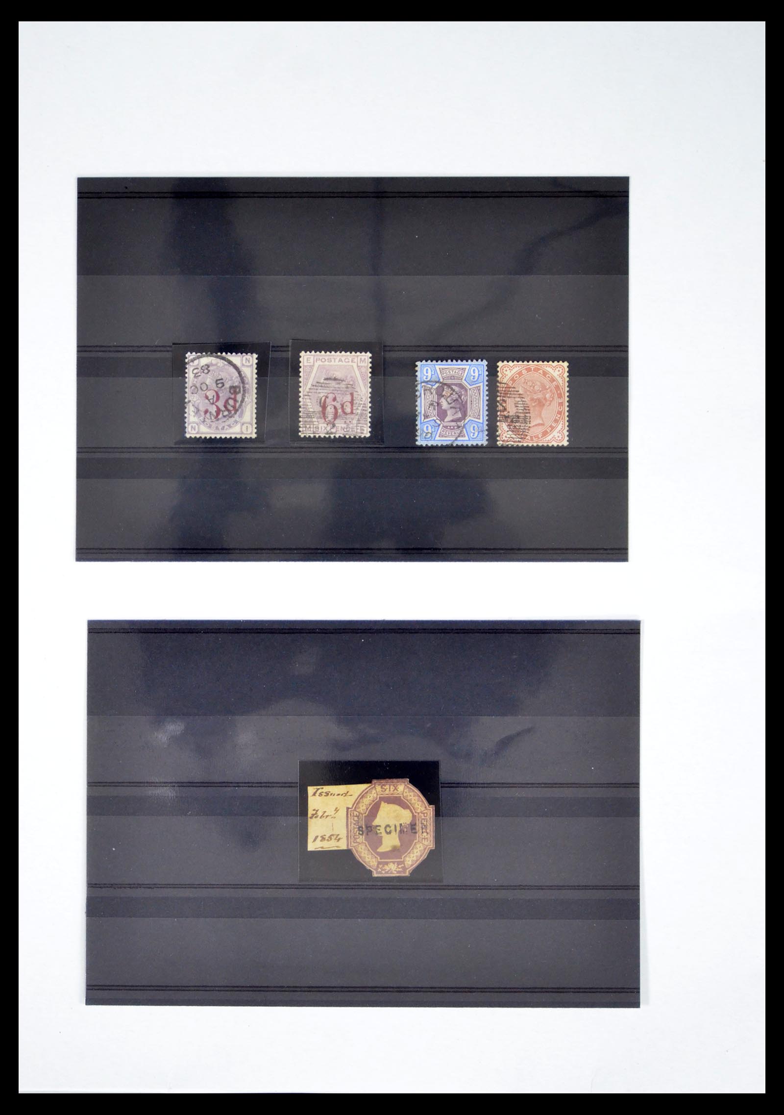 40591 0005 - Stamp collection 40591 Great Britain classic 1847-1900.