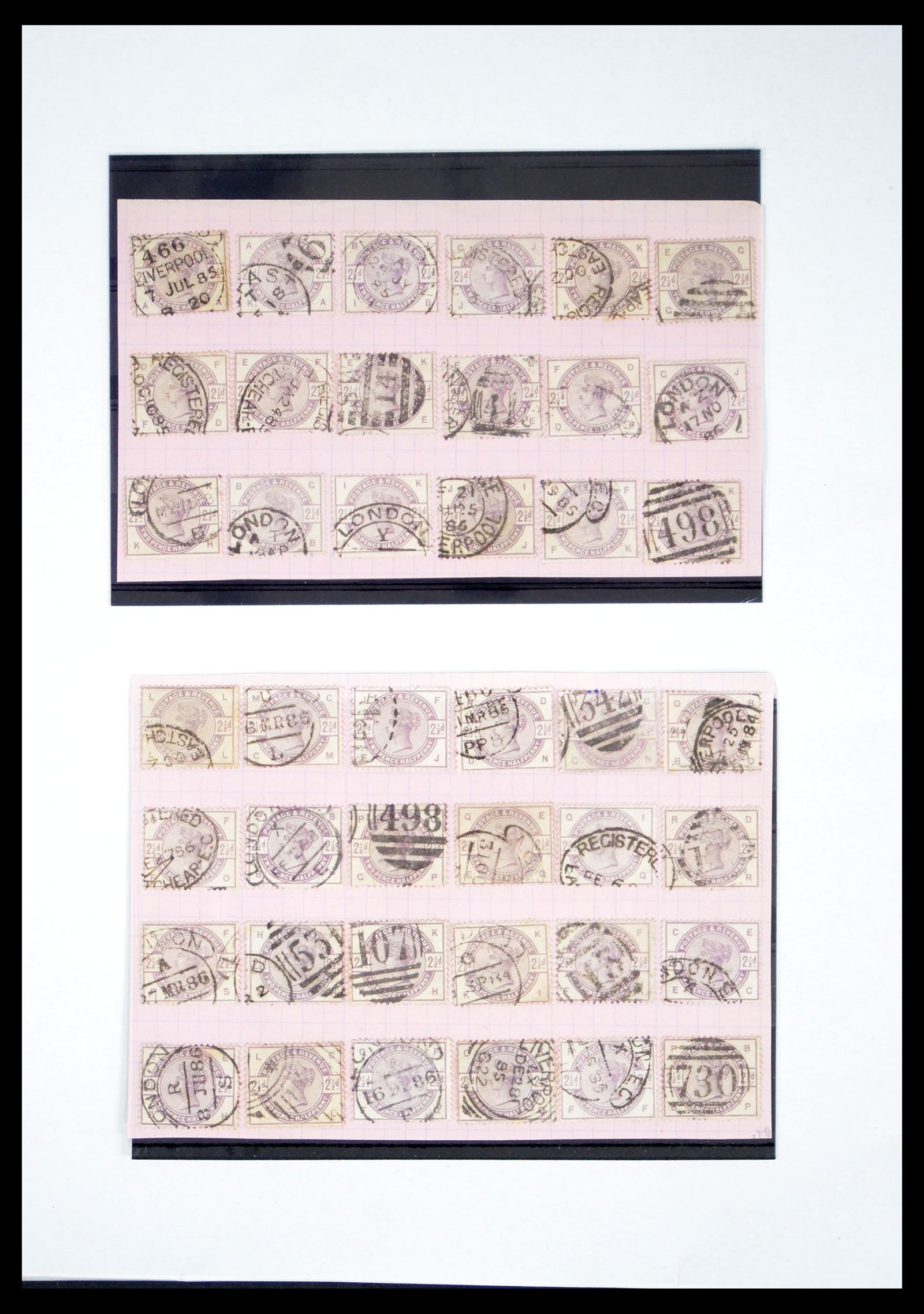 40591 0008 - Stamp collection 40591 Great Britain classic 1847-1900.