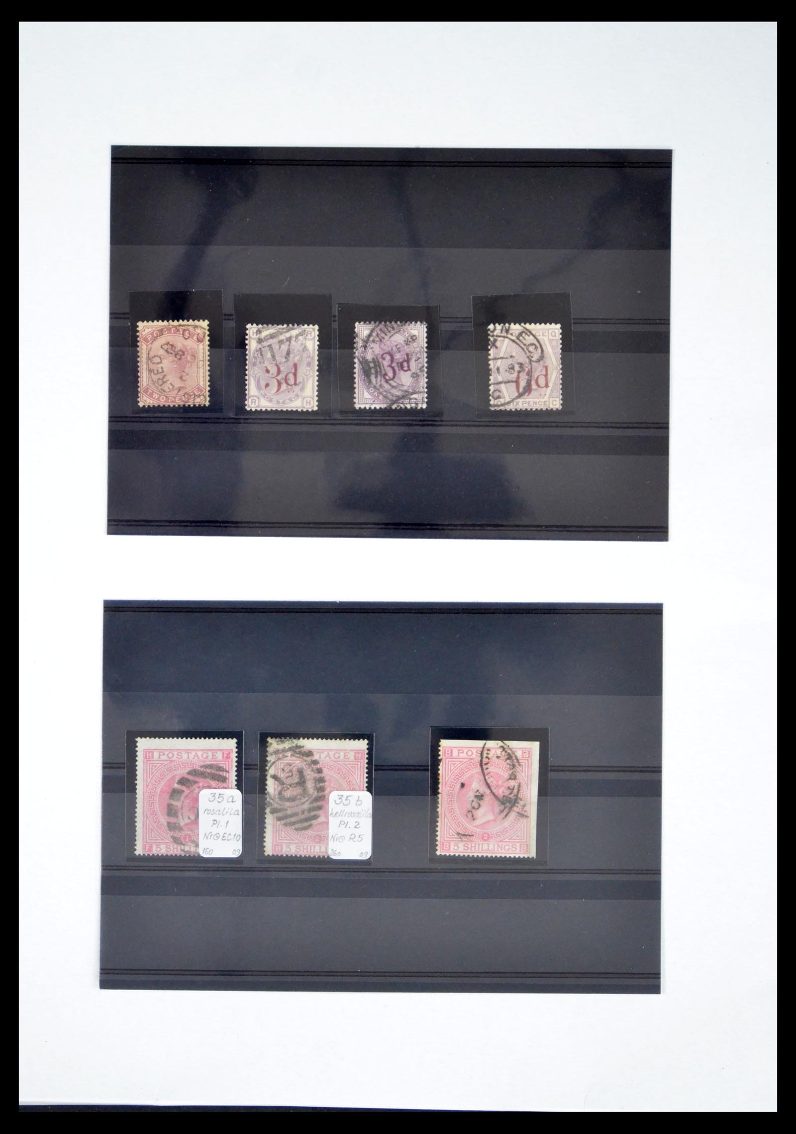 40591 0009 - Stamp collection 40591 Great Britain classic 1847-1900.