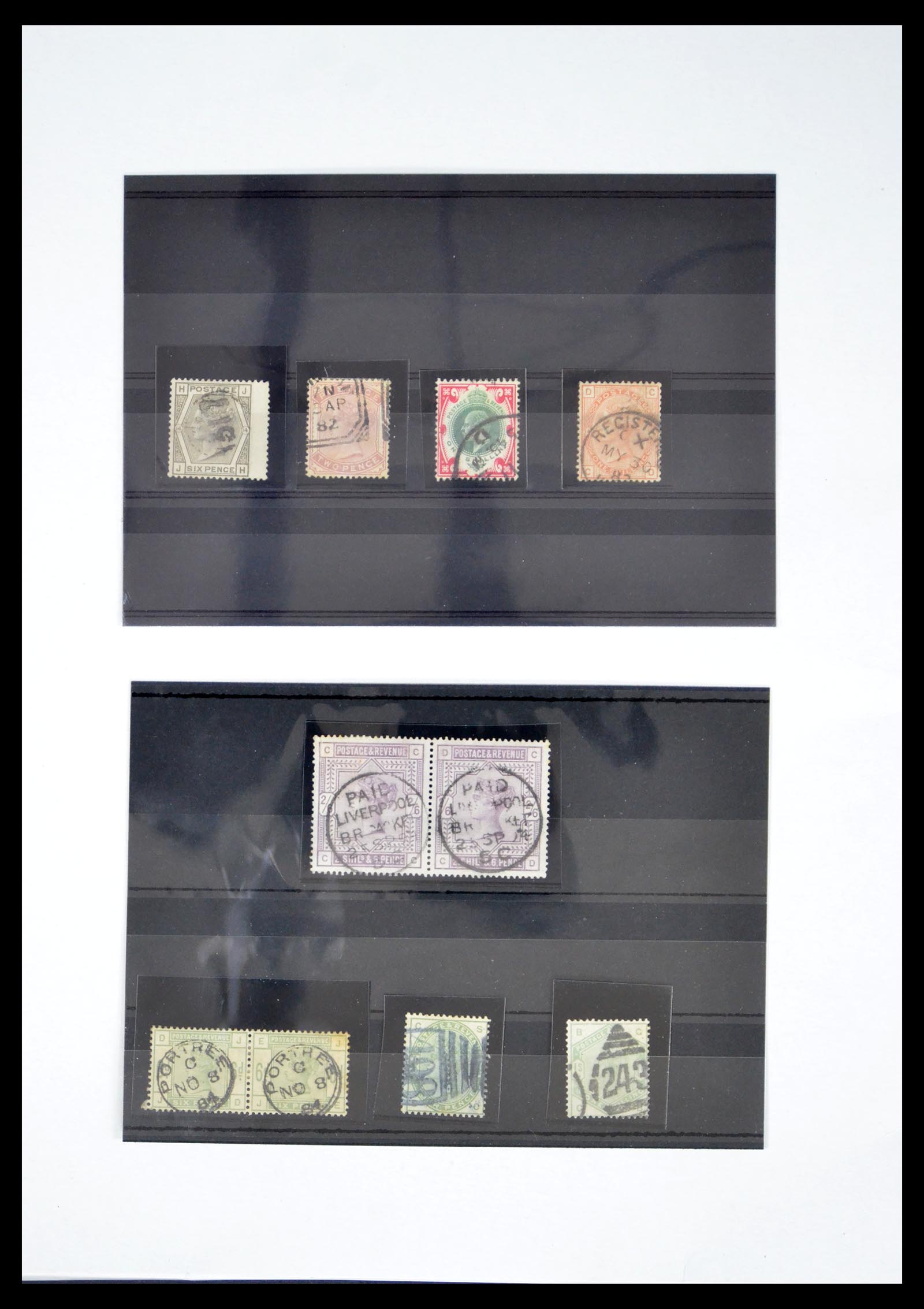 40591 0017 - Stamp collection 40591 Great Britain classic 1847-1900.