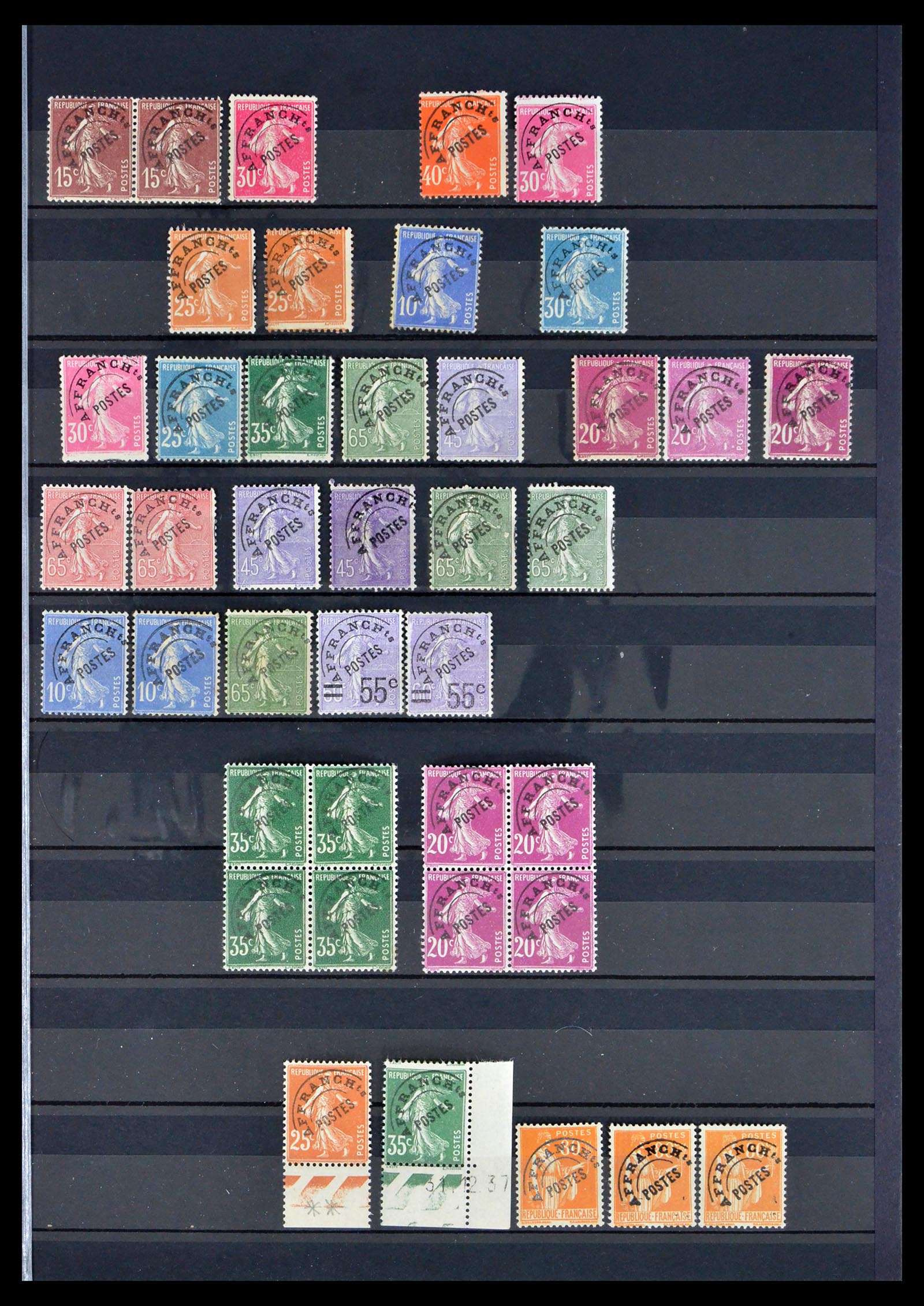 40596 0002 - Stamp collection 40596 France precancels 1920-1992.