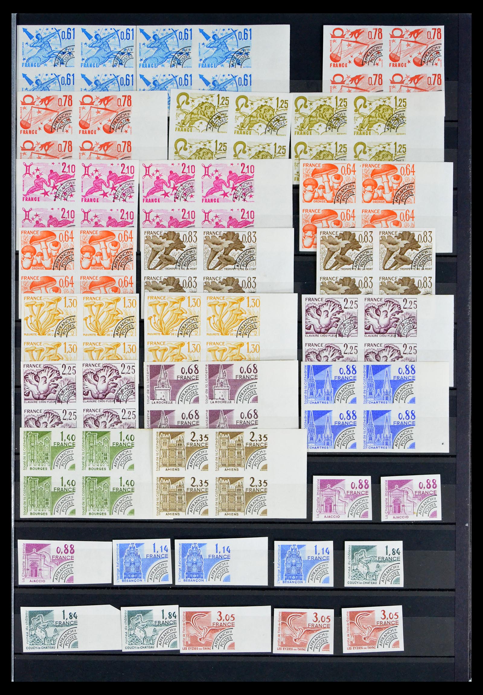 40596 0004 - Stamp collection 40596 France precancels 1920-1992.