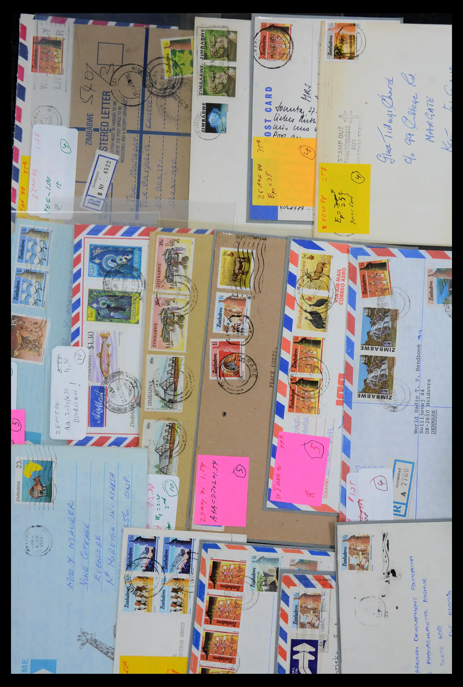 40612 0022 - Stamp collection 40612 Zimbabwe covers 1980-2012.