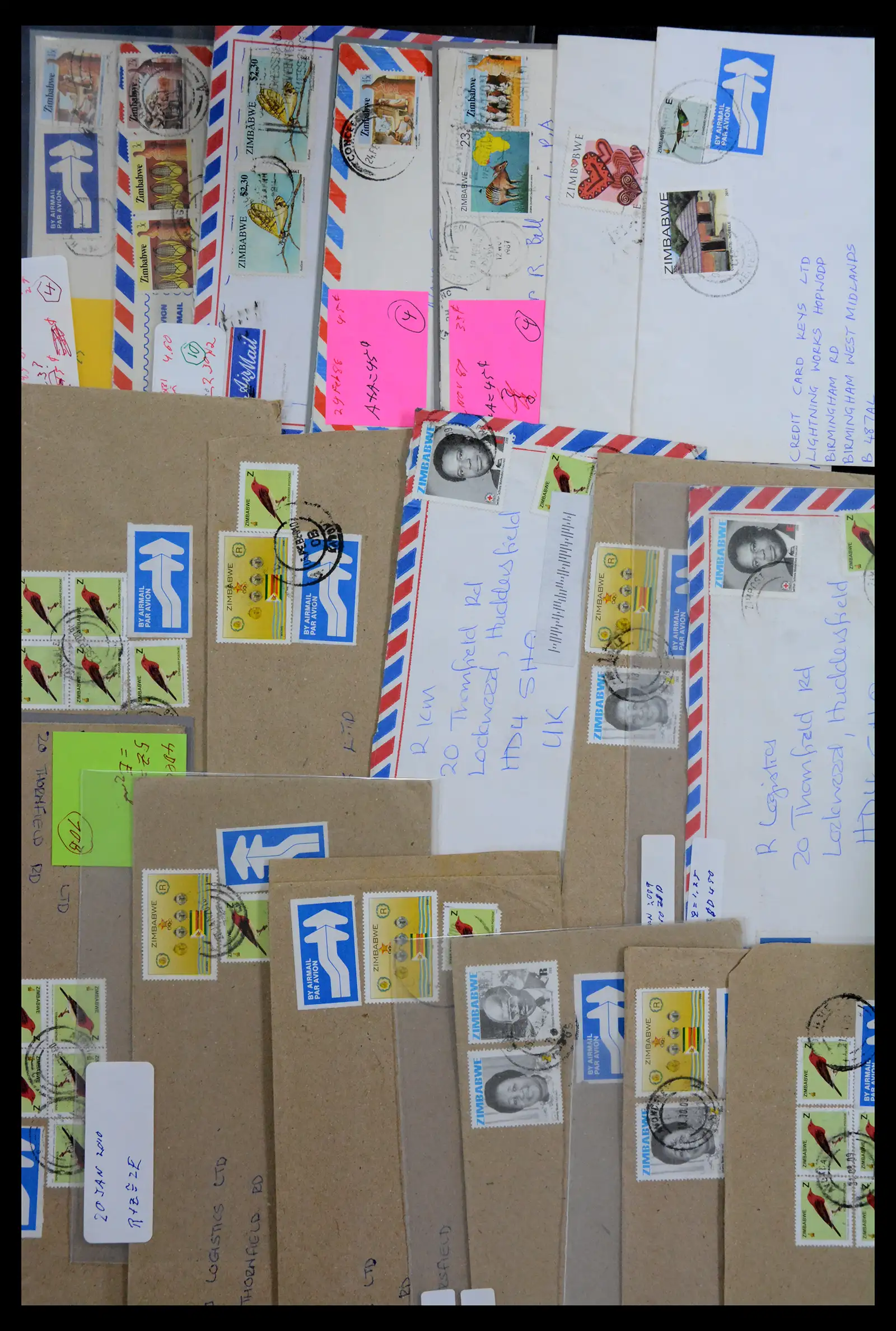 40612 0023 - Stamp collection 40612 Zimbabwe covers 1980-2012.