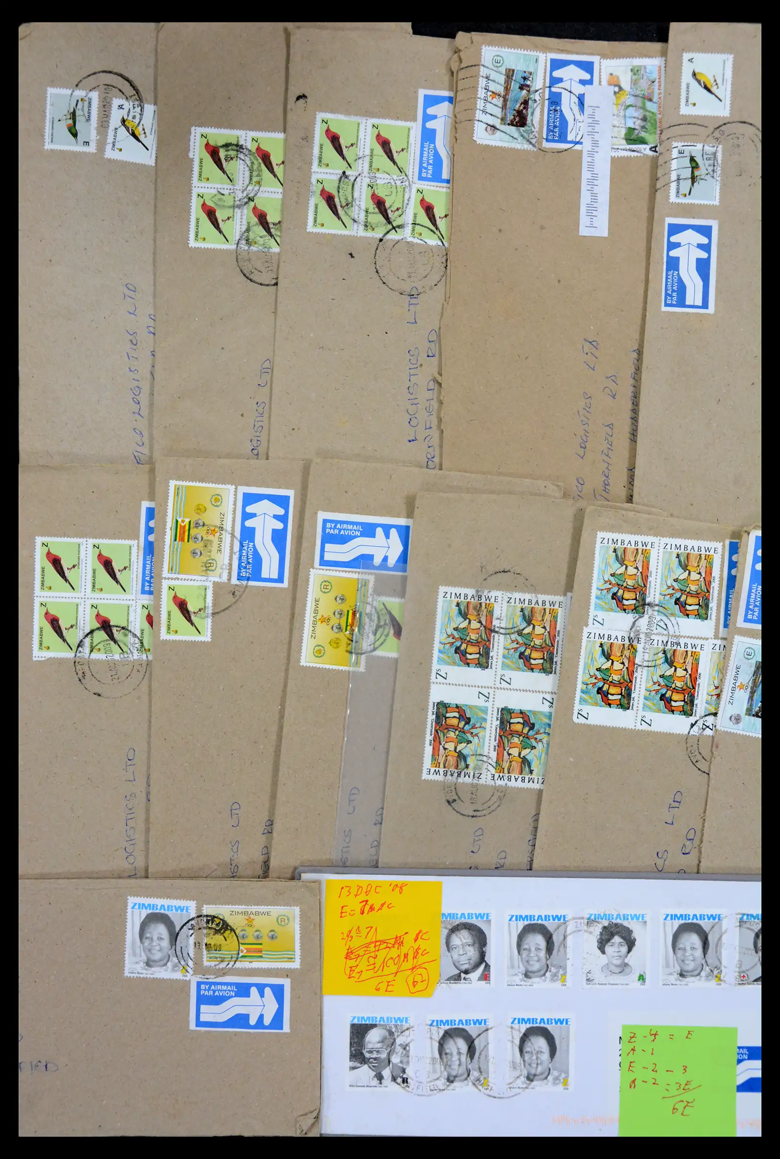 40612 0024 - Stamp collection 40612 Zimbabwe covers 1980-2012.