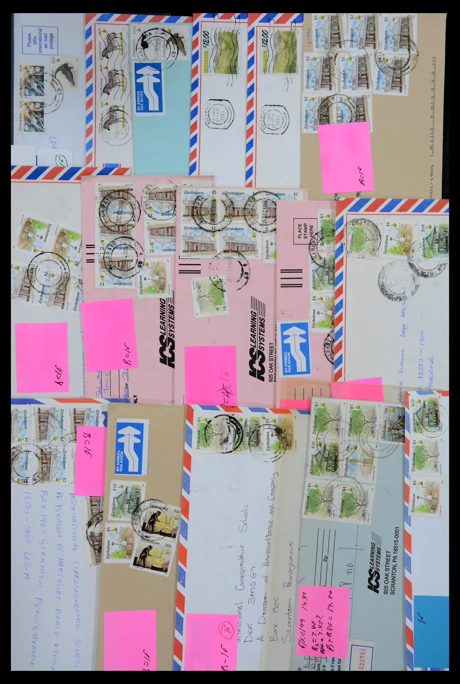 40612 0027 - Stamp collection 40612 Zimbabwe covers 1980-2012.