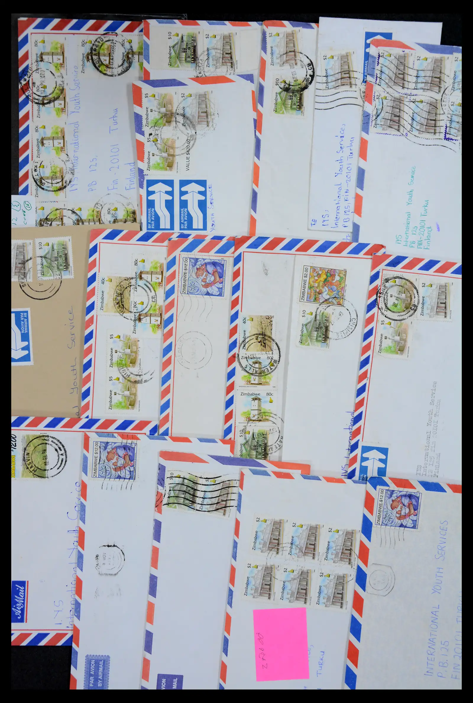 40612 0028 - Stamp collection 40612 Zimbabwe covers 1980-2012.