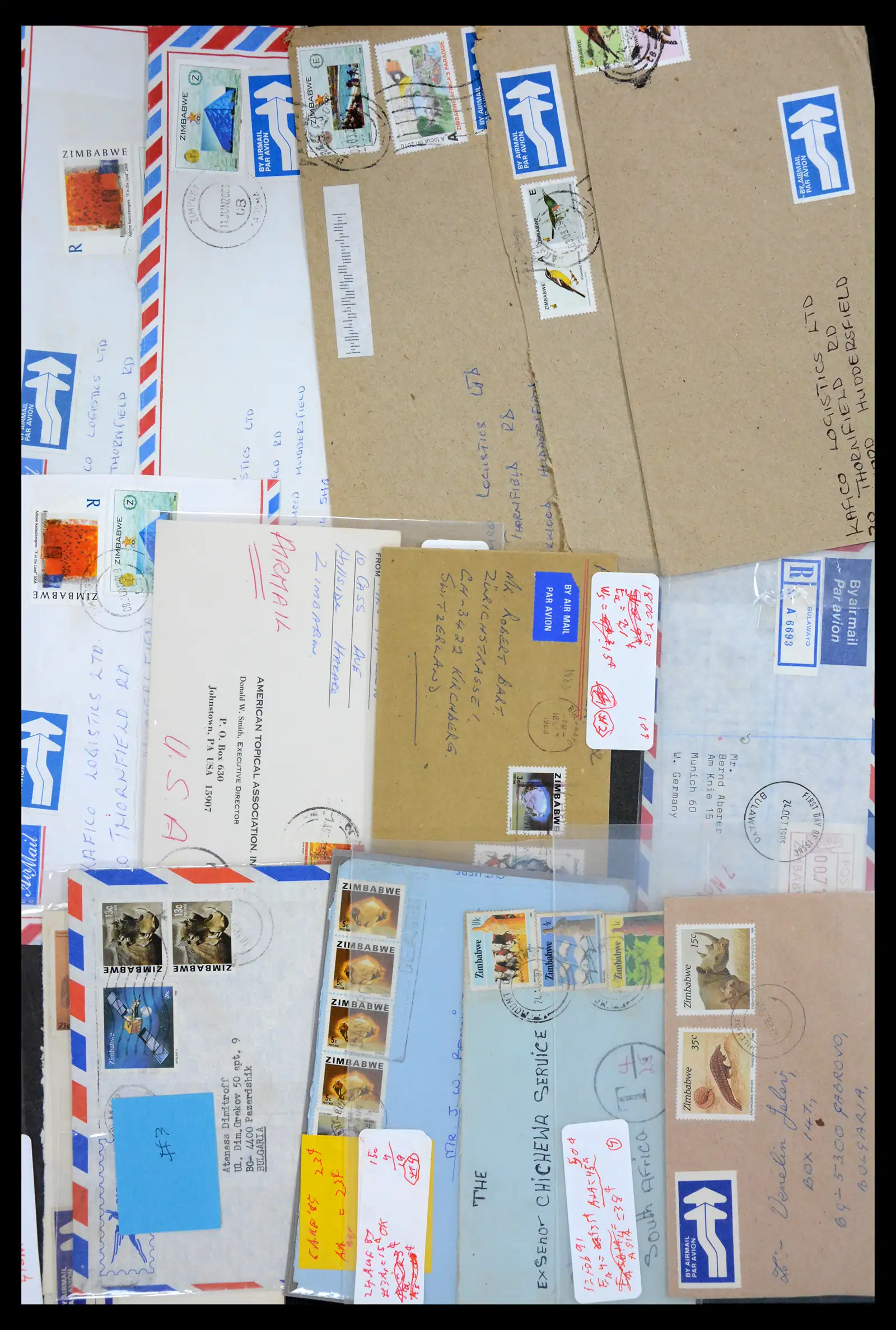 40612 0034 - Stamp collection 40612 Zimbabwe covers 1980-2012.