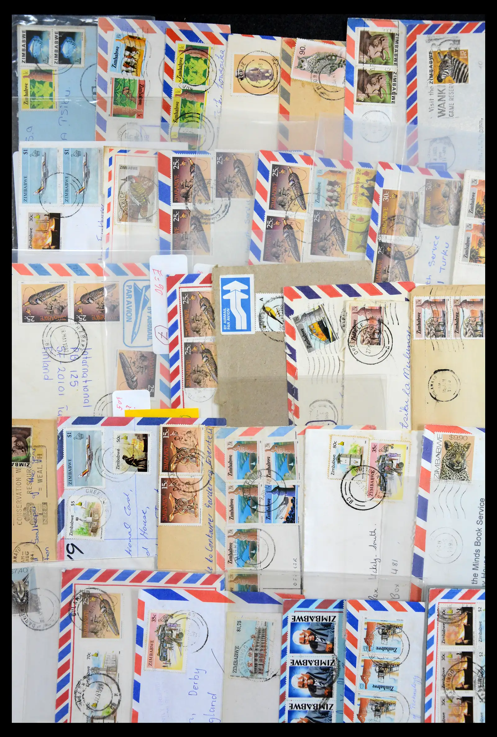 40612 0035 - Stamp collection 40612 Zimbabwe covers 1980-2012.