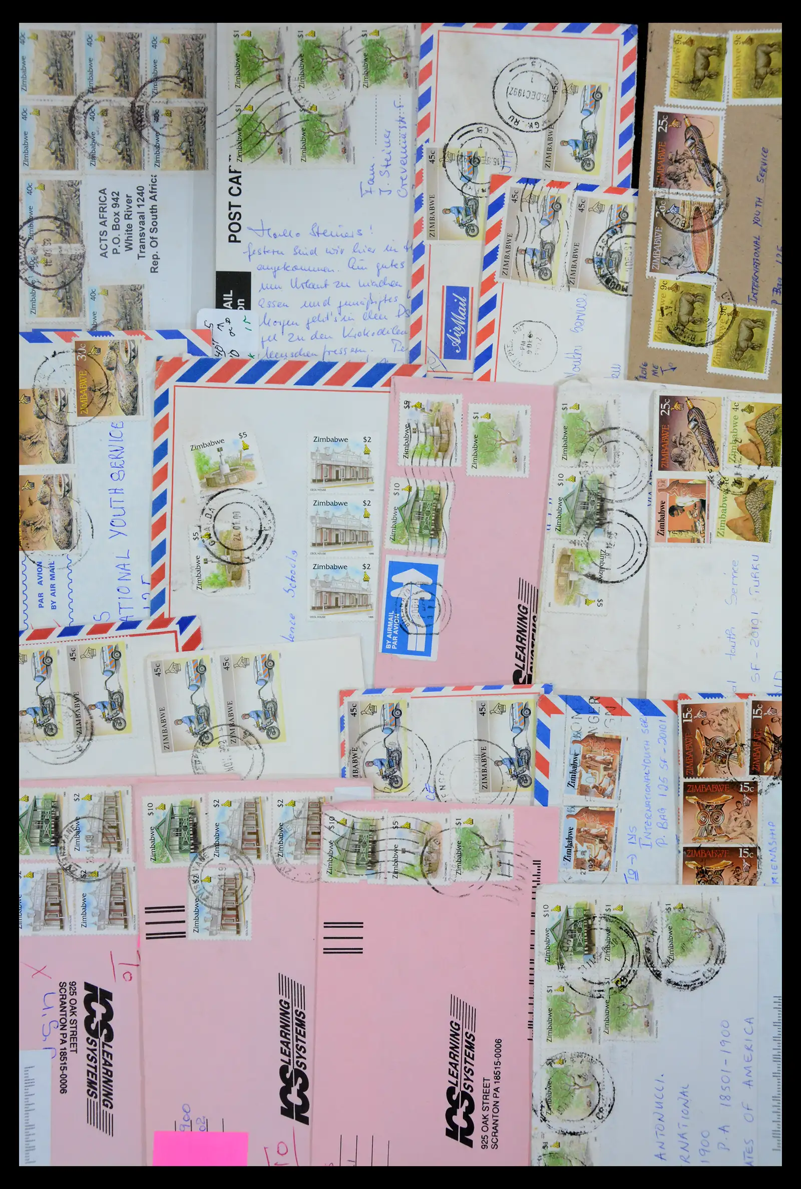 40612 0043 - Stamp collection 40612 Zimbabwe covers 1980-2012.