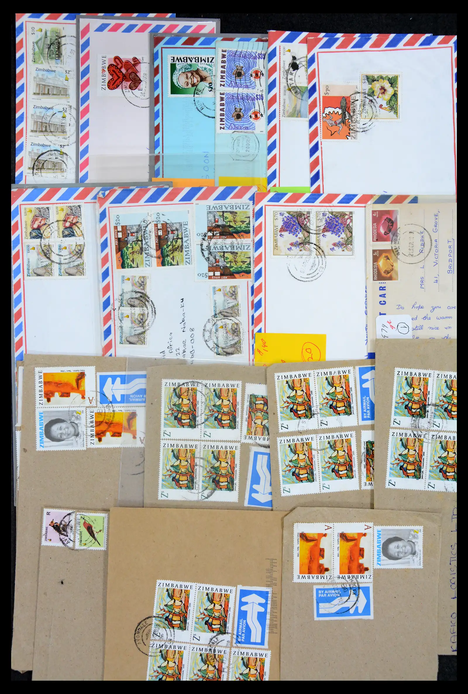 40612 0044 - Stamp collection 40612 Zimbabwe covers 1980-2012.