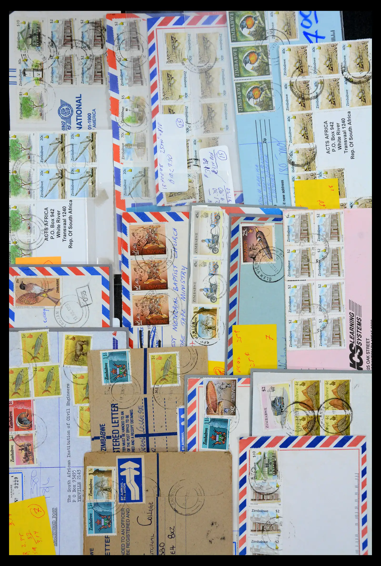 40612 0055 - Stamp collection 40612 Zimbabwe covers 1980-2012.