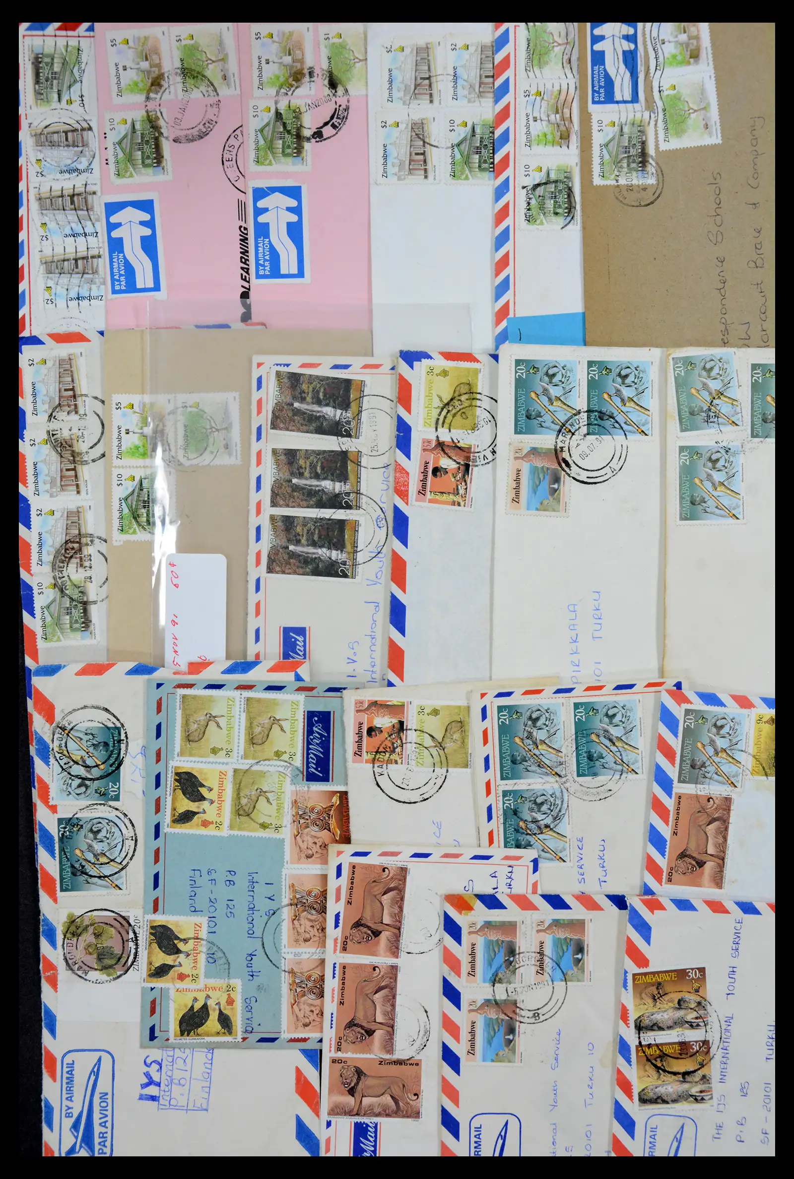 40612 0056 - Stamp collection 40612 Zimbabwe covers 1980-2012.