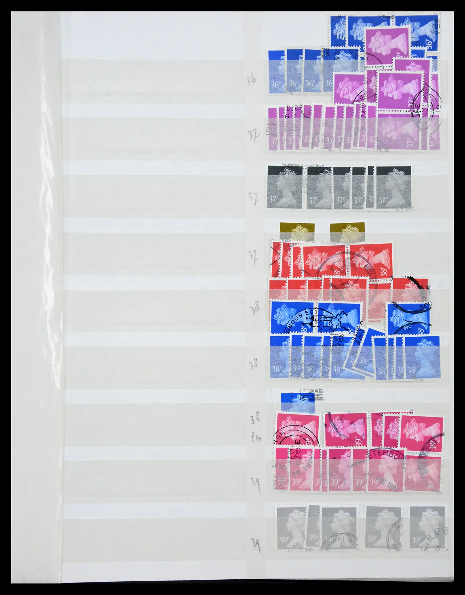 40614 0030 - Stamp collection 40614 Great Britain used 1971-2014.
