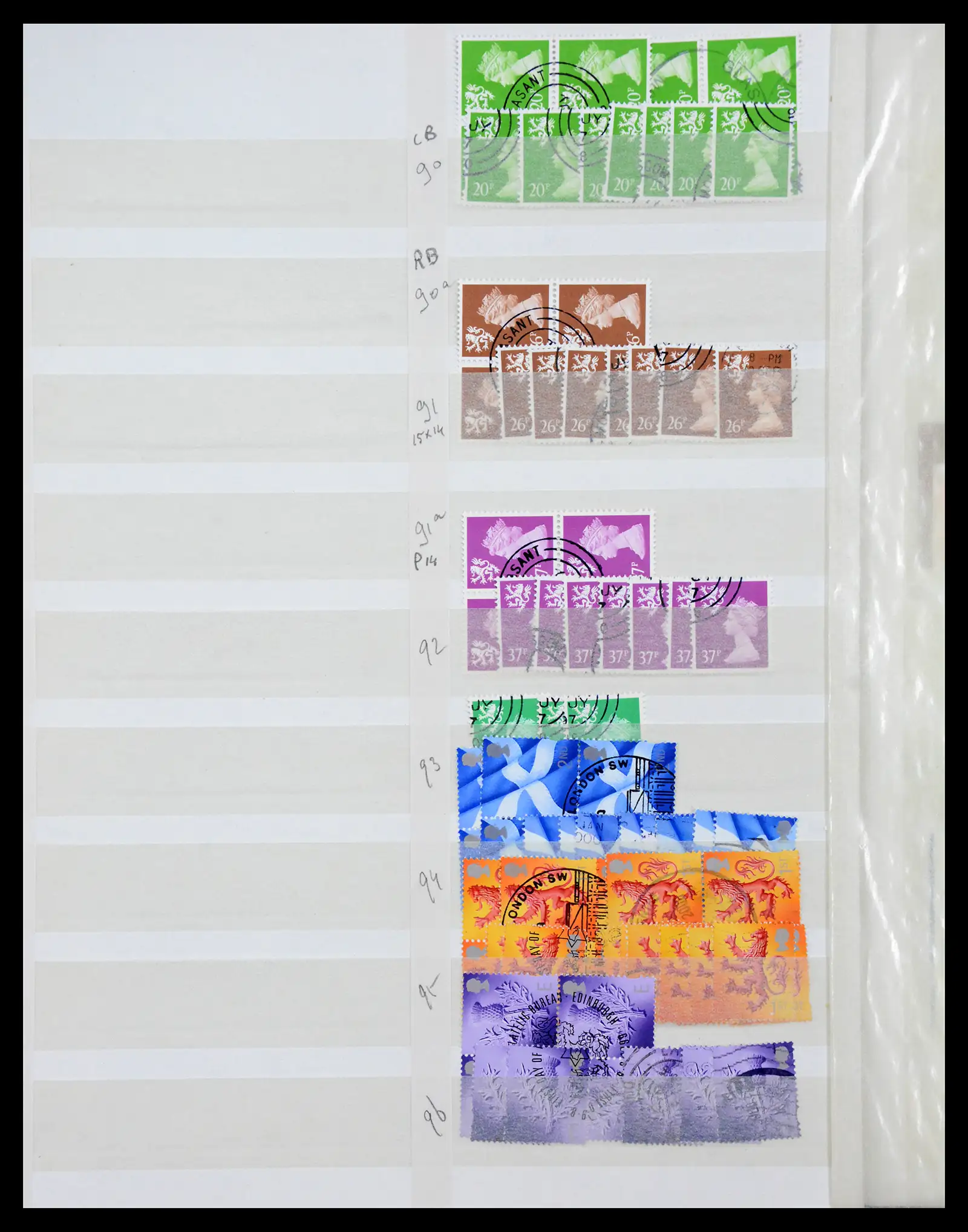 40614 0070 - Stamp collection 40614 Great Britain used 1971-2014.