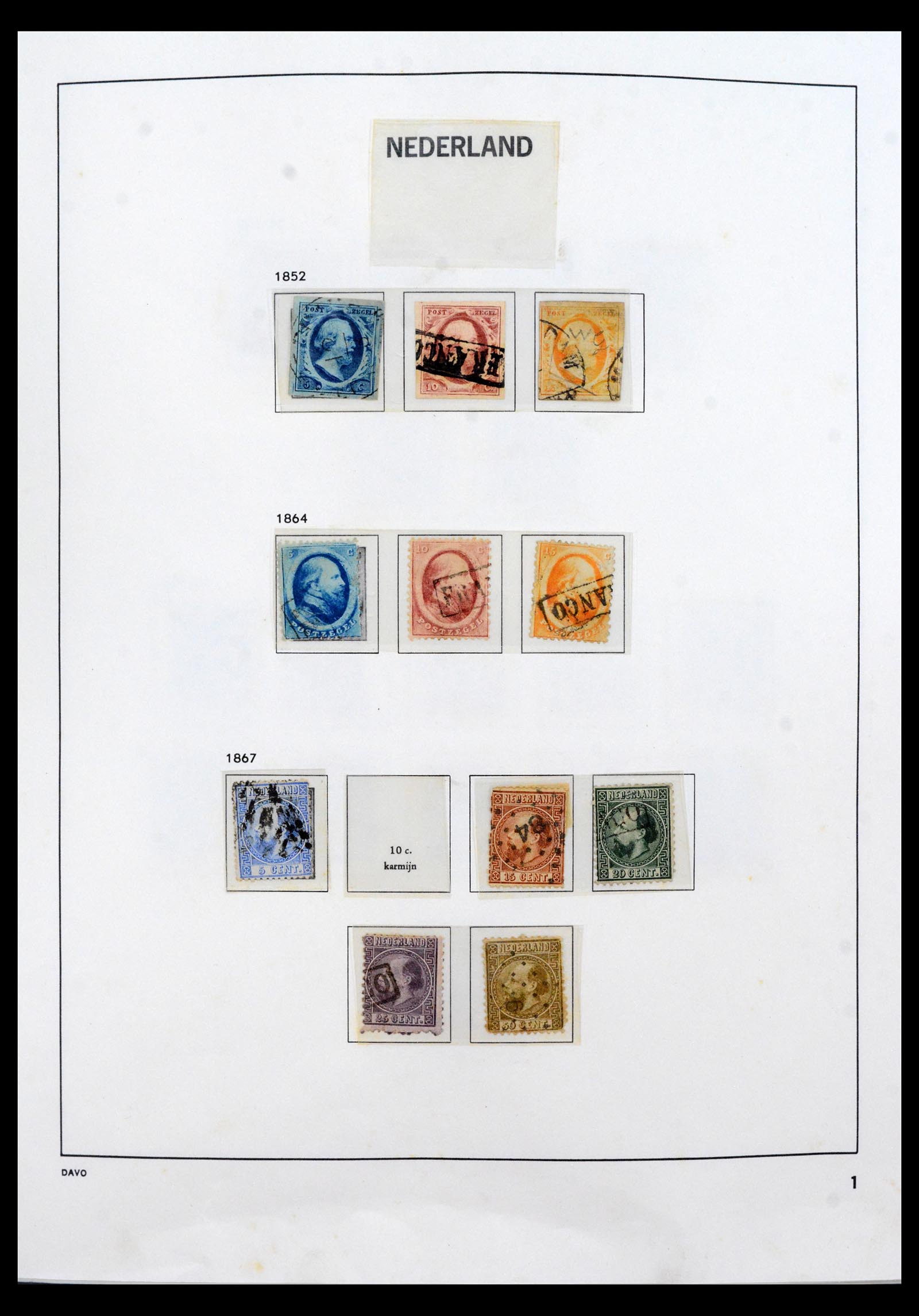 40633 0001 - Stamp collection 40633 Netherlands 1852-1972.