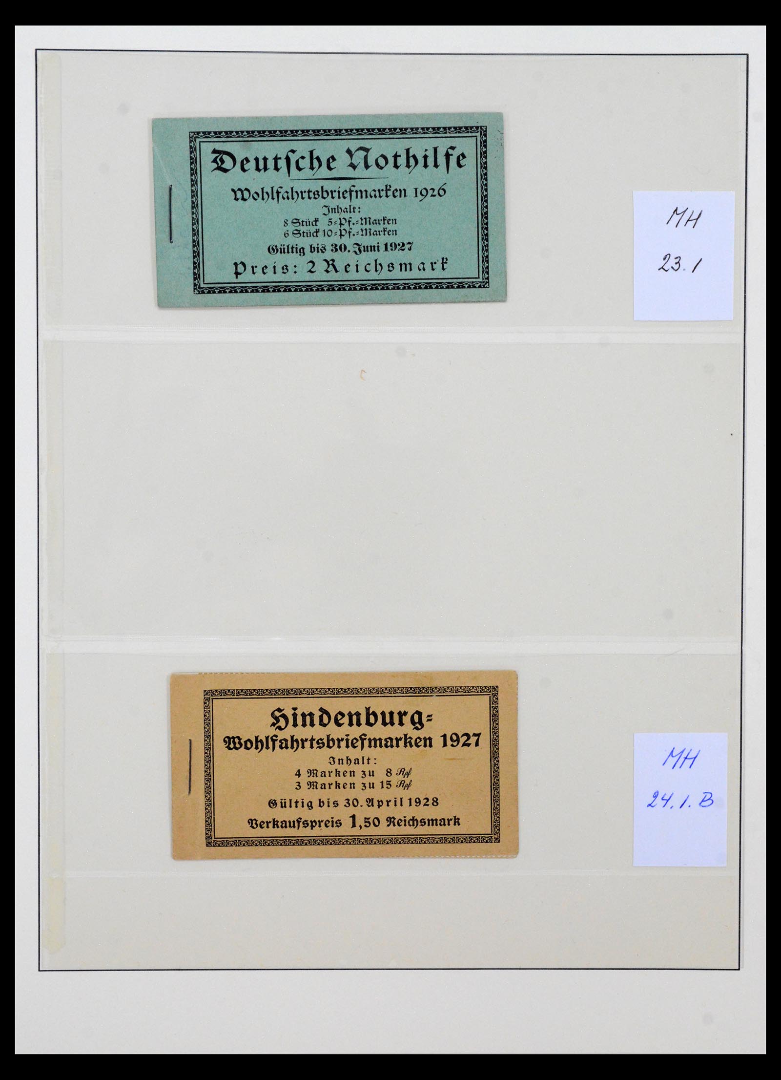 40650 0005 - Stamp collection 40650 German Reich stamp booklets 1919-1941.