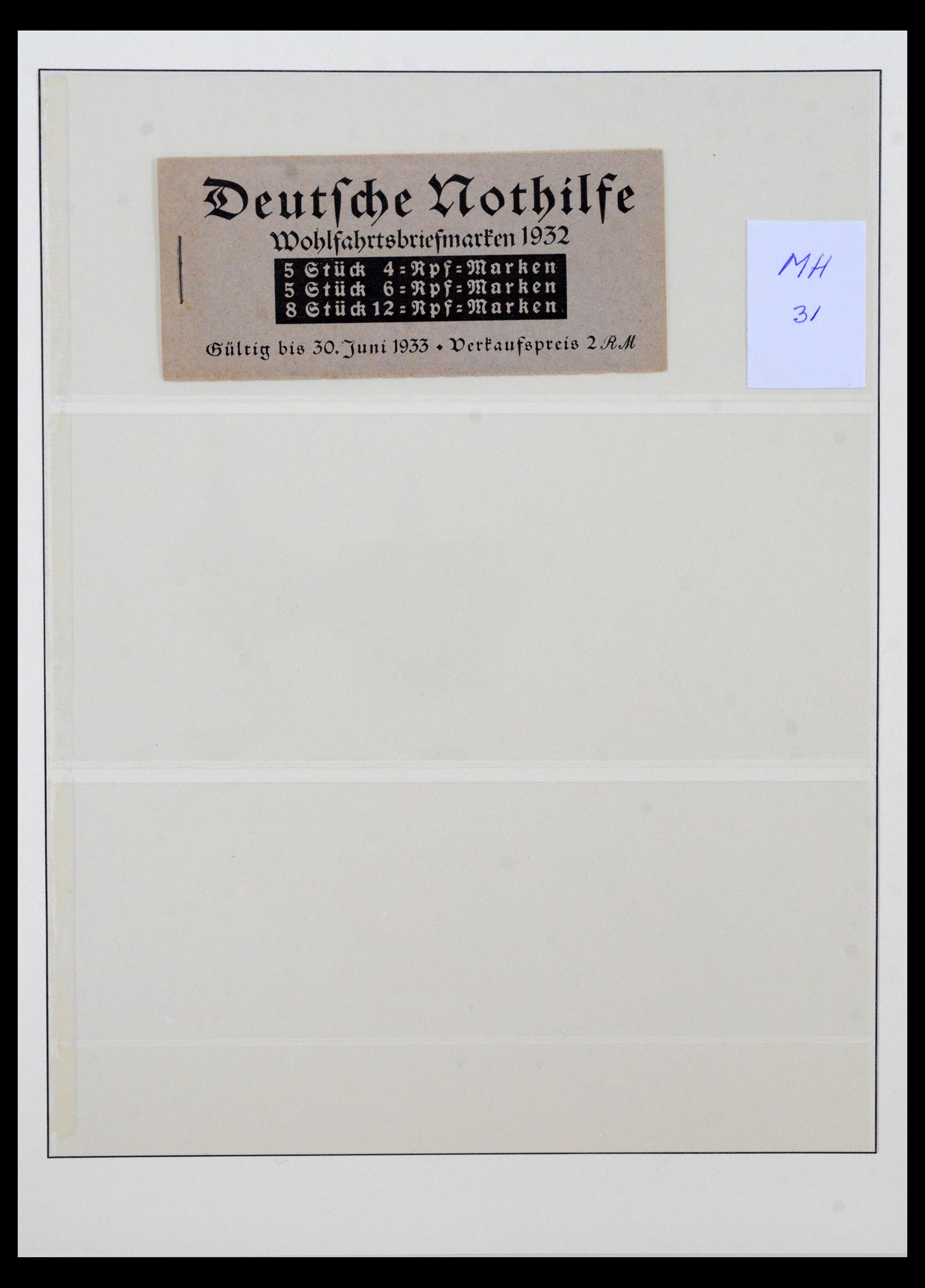 40650 0009 - Stamp collection 40650 German Reich stamp booklets 1919-1941.