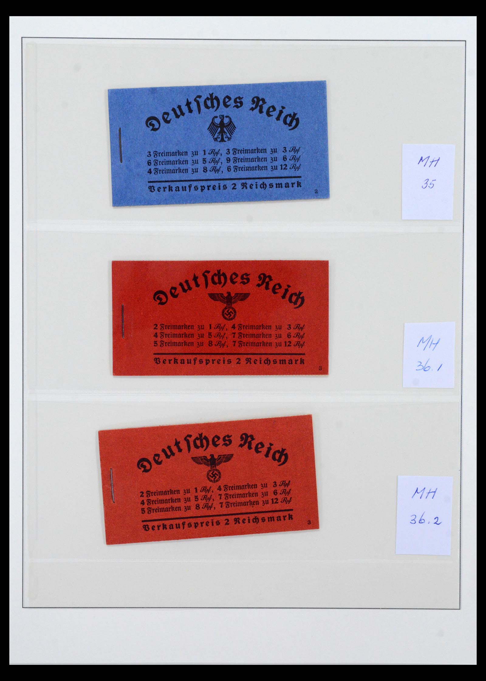 40650 0012 - Stamp collection 40650 German Reich stamp booklets 1919-1941.