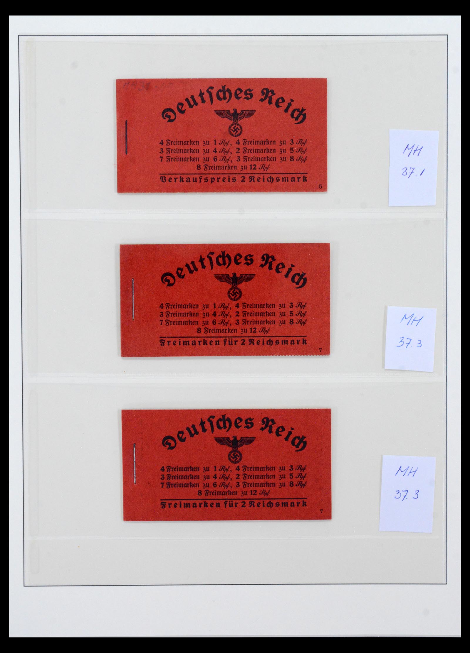 40650 0013 - Stamp collection 40650 German Reich stamp booklets 1919-1941.
