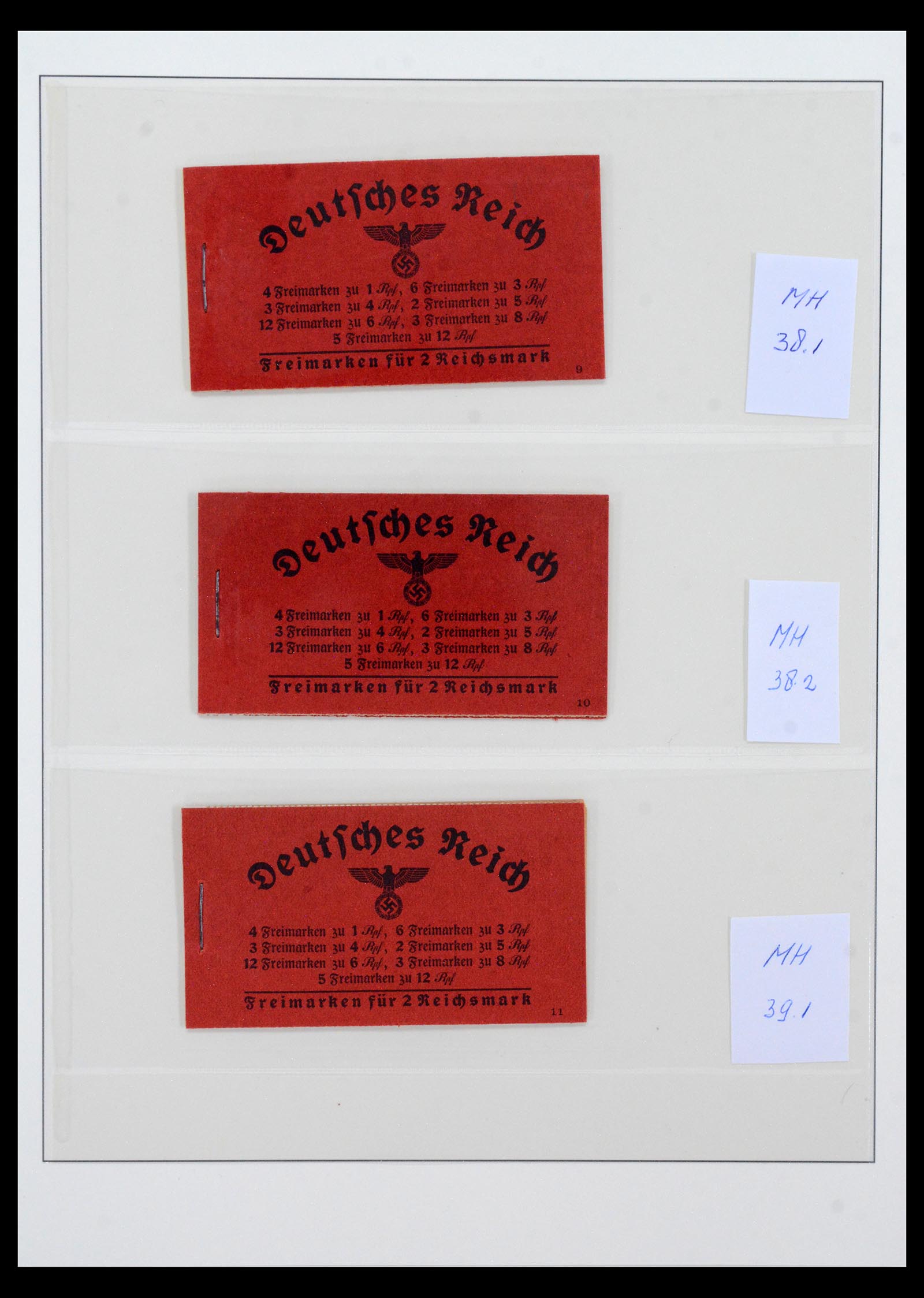 40650 0014 - Stamp collection 40650 German Reich stamp booklets 1919-1941.