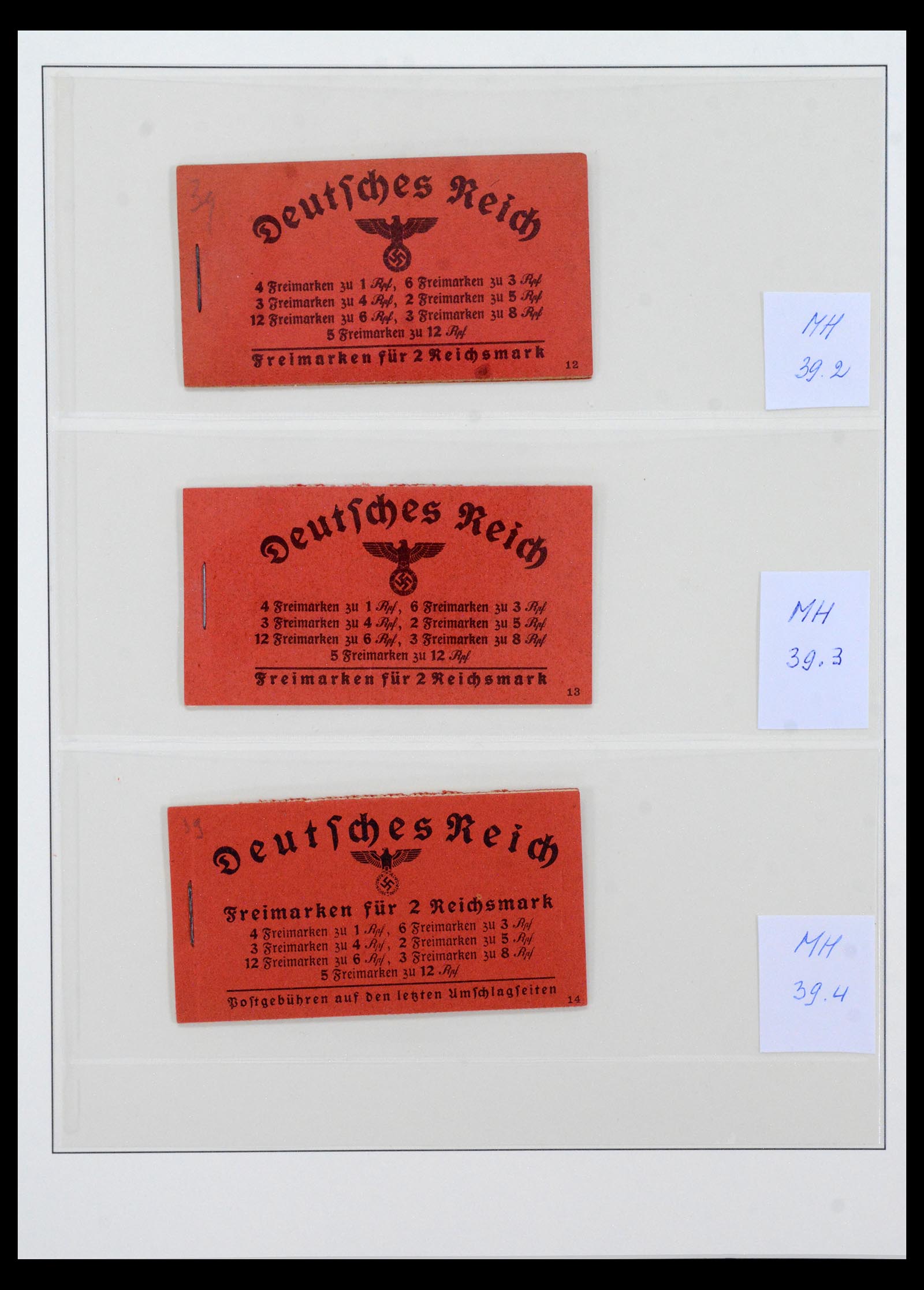 40650 0015 - Stamp collection 40650 German Reich stamp booklets 1919-1941.