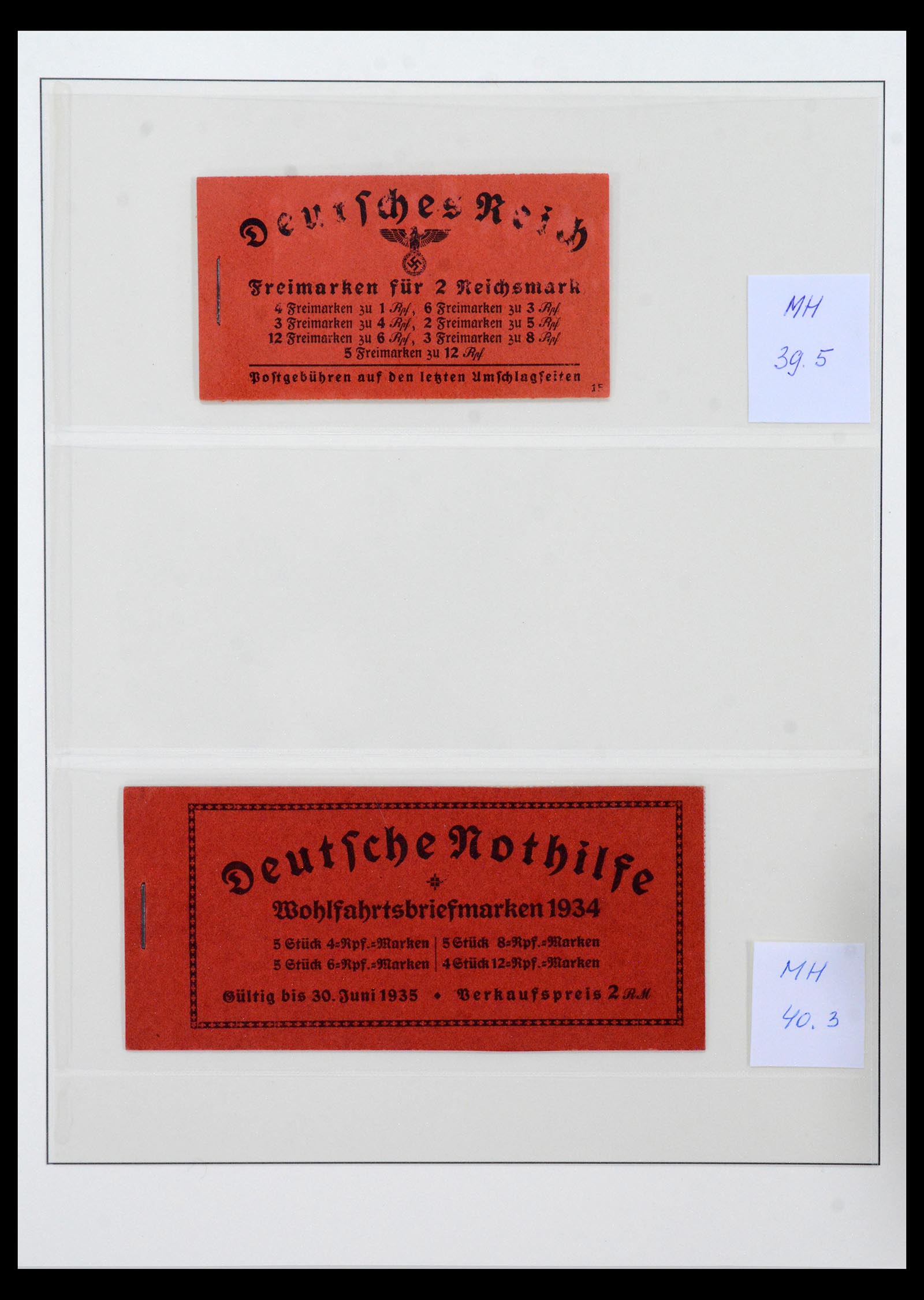 40650 0016 - Stamp collection 40650 German Reich stamp booklets 1919-1941.