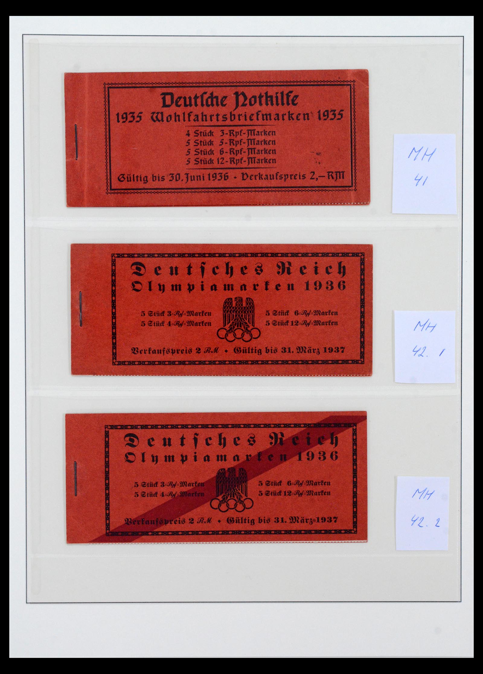 40650 0017 - Stamp collection 40650 German Reich stamp booklets 1919-1941.