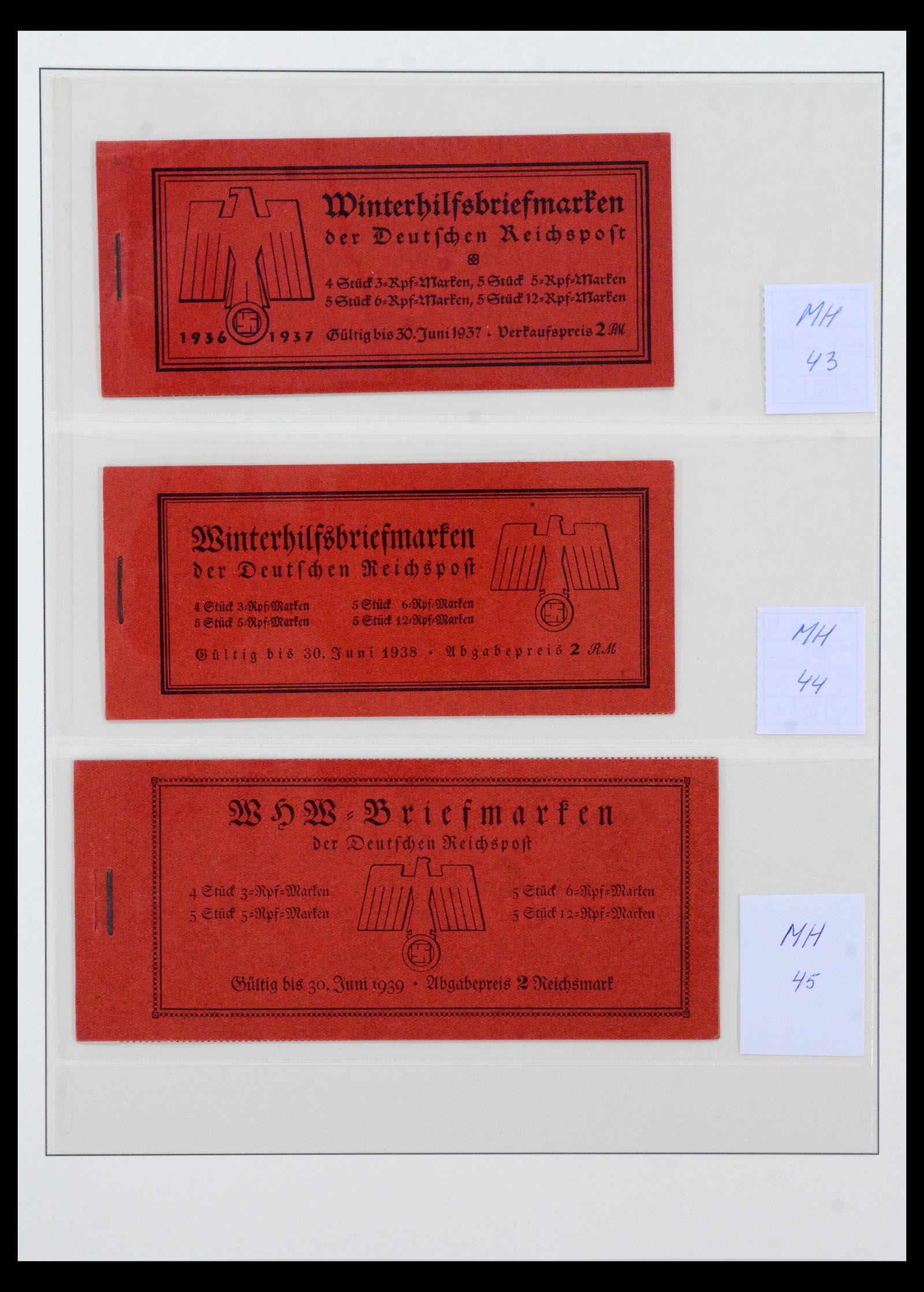 40650 0018 - Stamp collection 40650 German Reich stamp booklets 1919-1941.