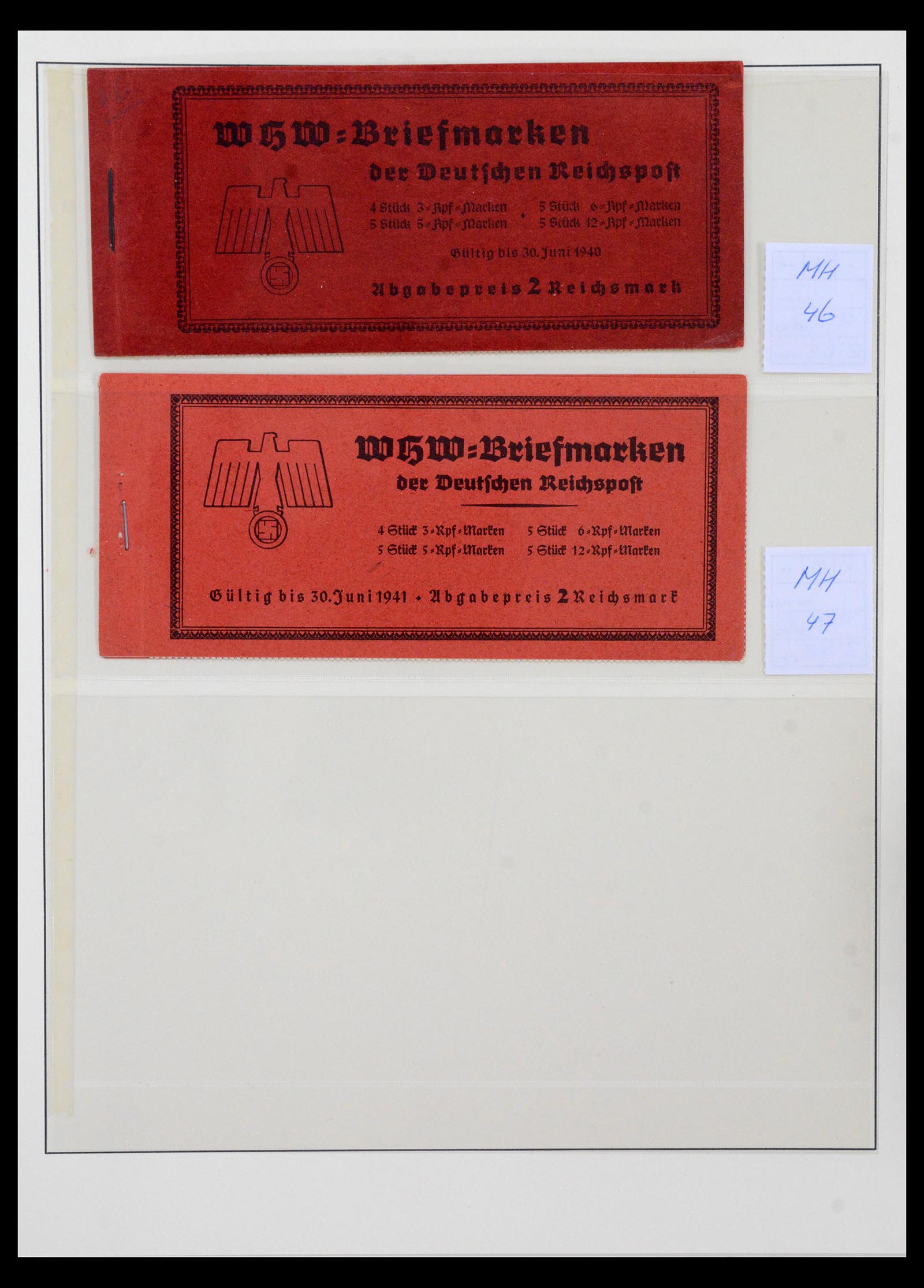 40650 0019 - Stamp collection 40650 German Reich stamp booklets 1919-1941.