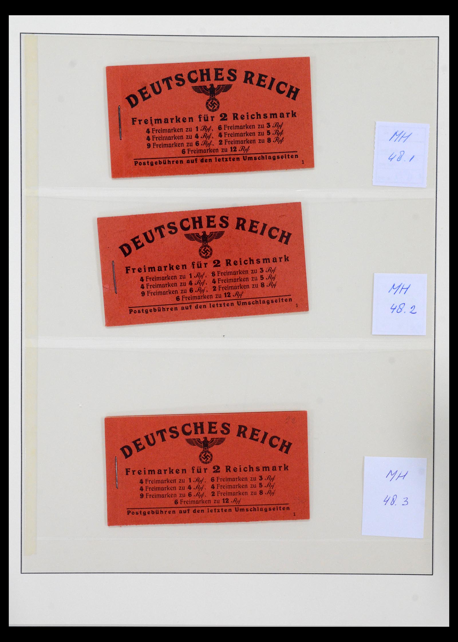 40650 0020 - Stamp collection 40650 German Reich stamp booklets 1919-1941.
