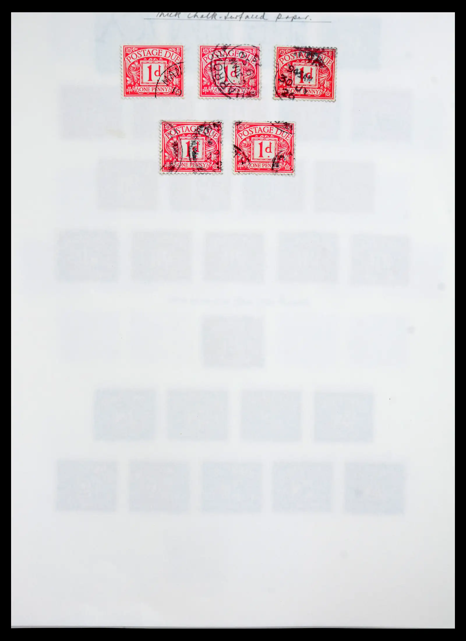 40656 0011 - Stamp collection 40656 Great Britain postage due 1914-1994.