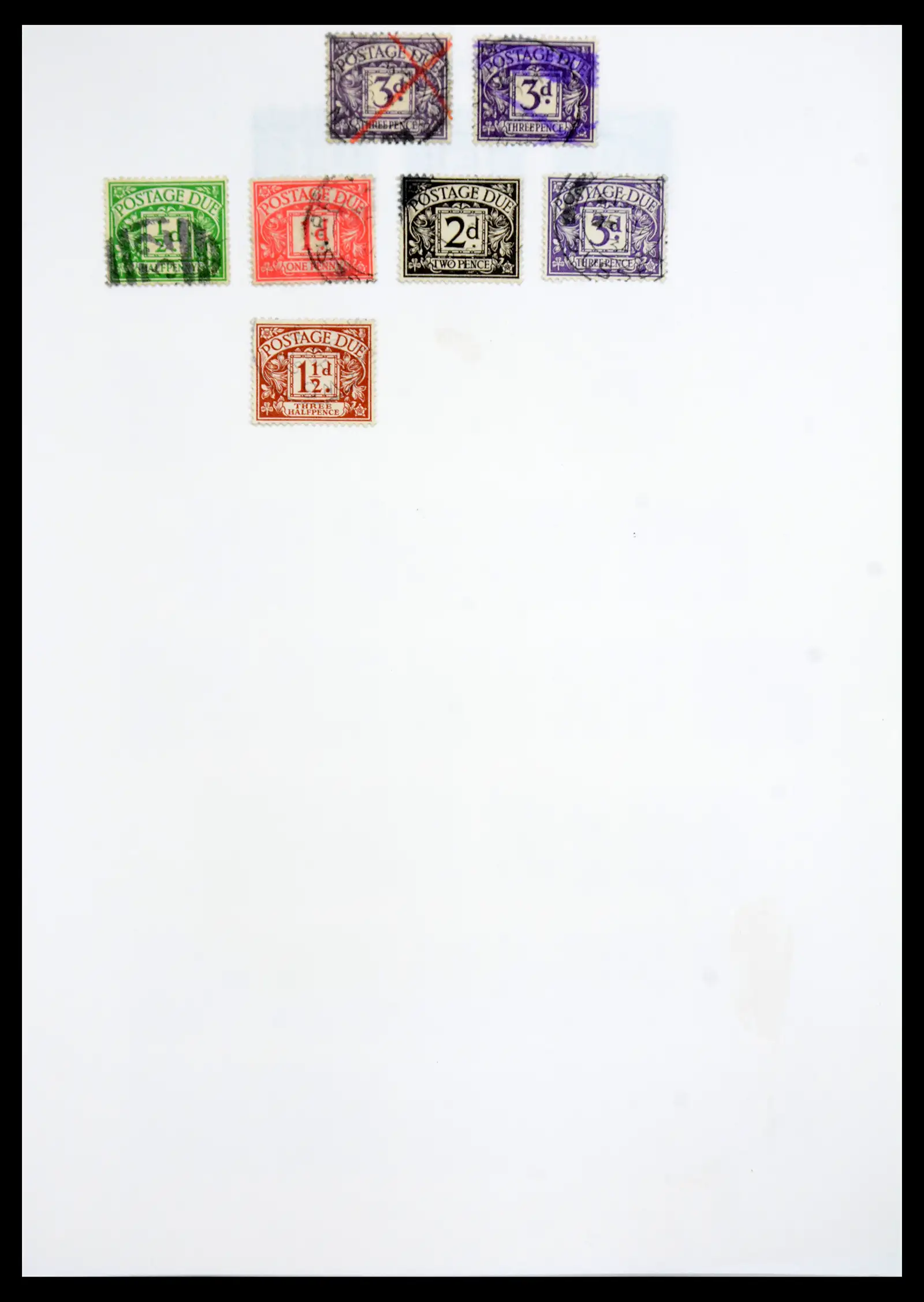 40656 0016 - Stamp collection 40656 Great Britain postage due 1914-1994.