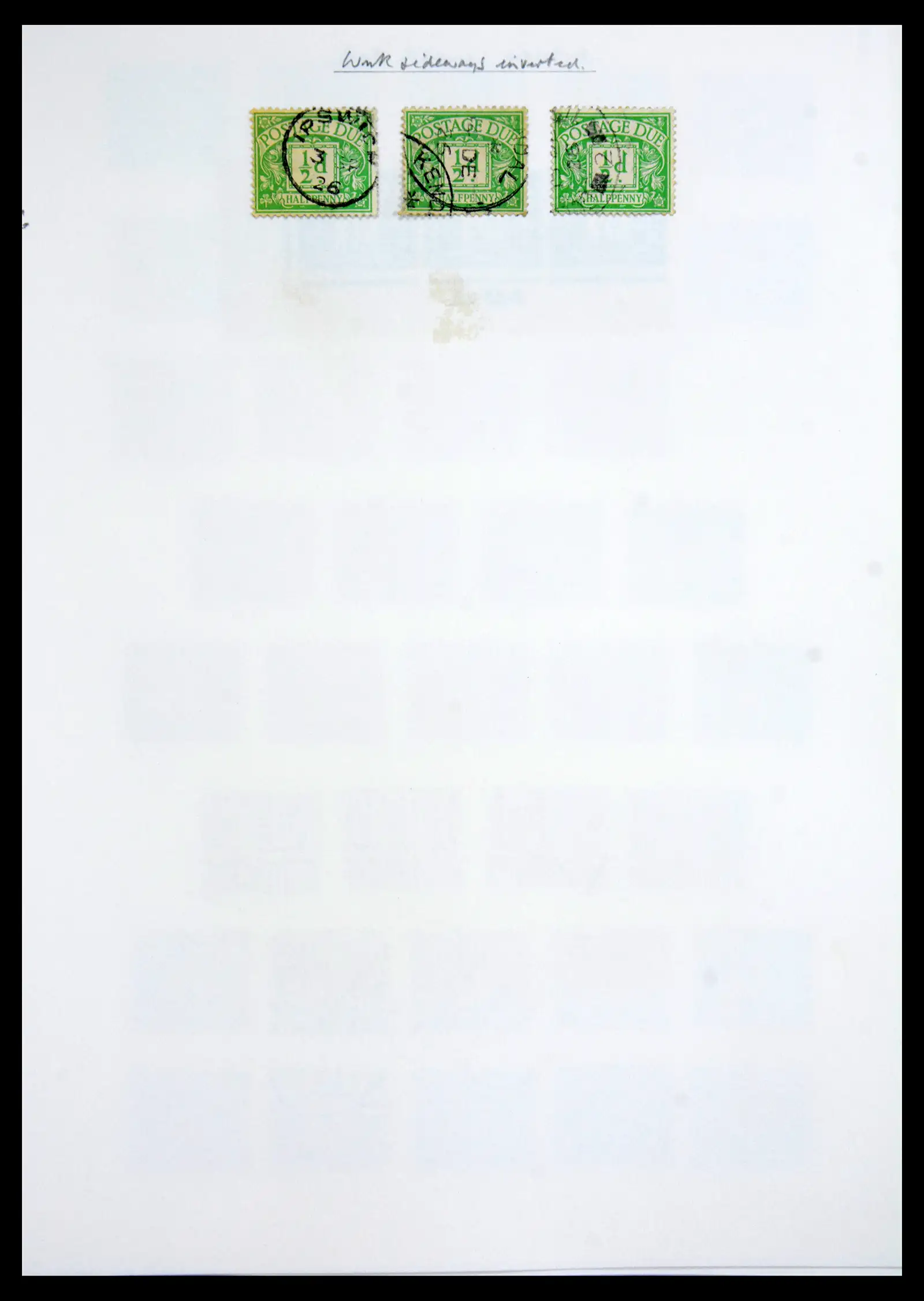 40656 0017 - Stamp collection 40656 Great Britain postage due 1914-1994.