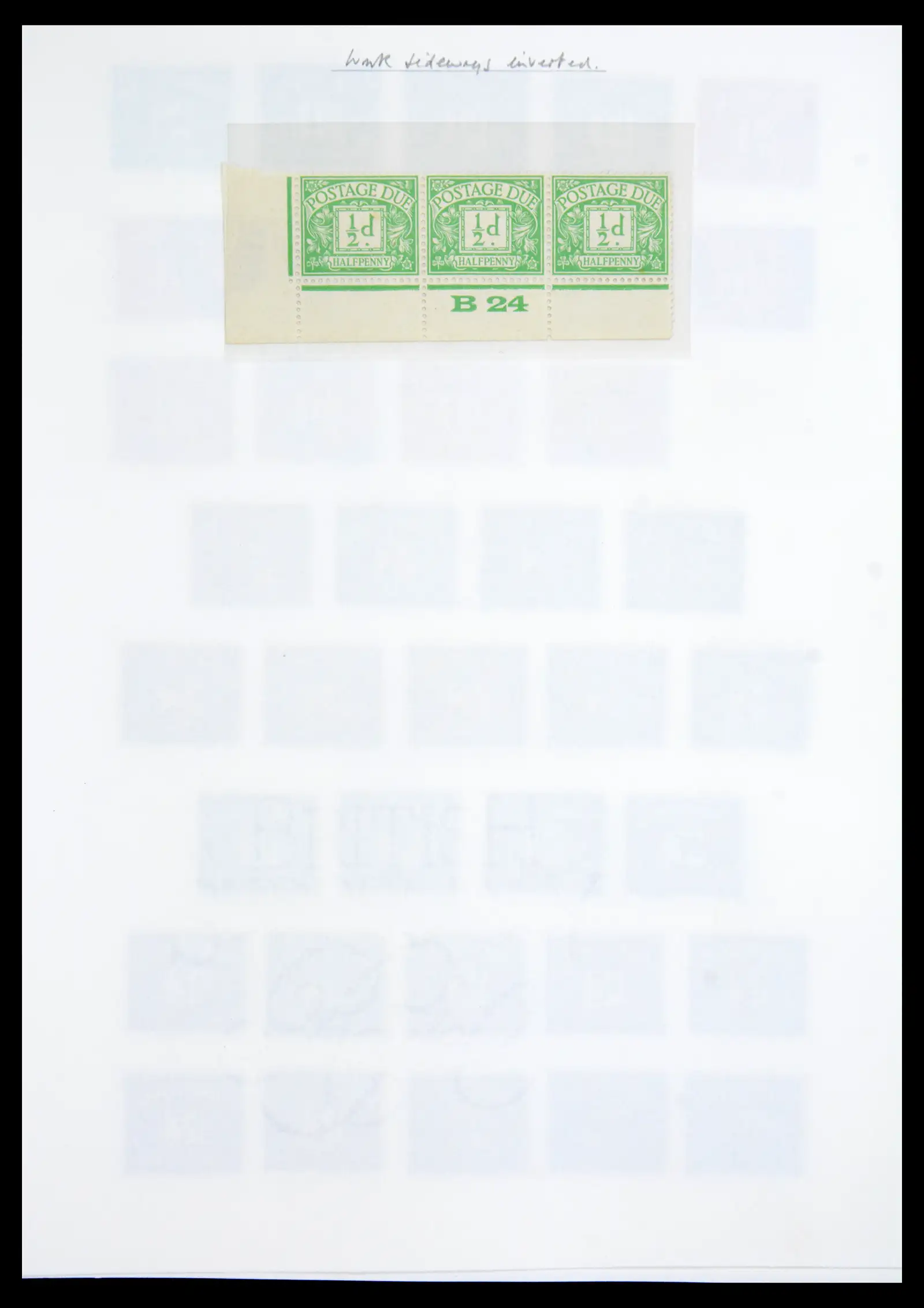40656 0018 - Stamp collection 40656 Great Britain postage due 1914-1994.
