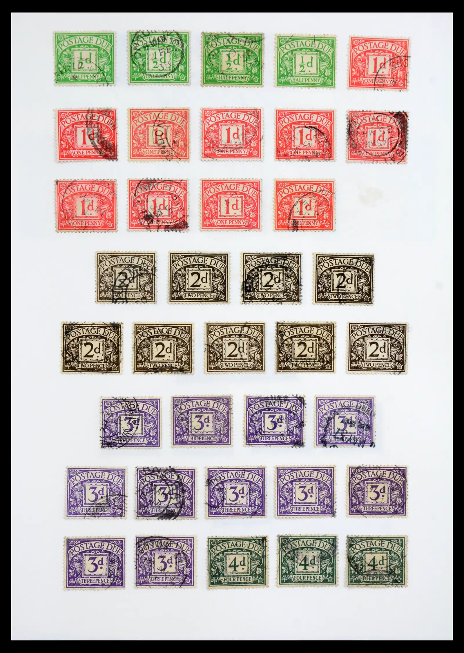 40656 0019 - Stamp collection 40656 Great Britain postage due 1914-1994.