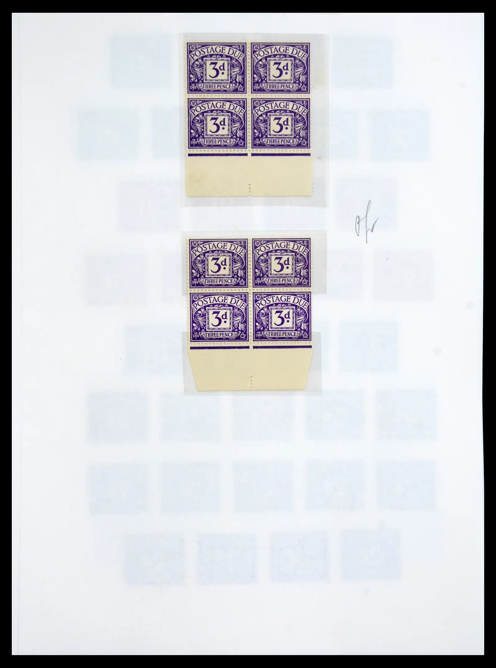 40656 0023 - Stamp collection 40656 Great Britain postage due 1914-1994.