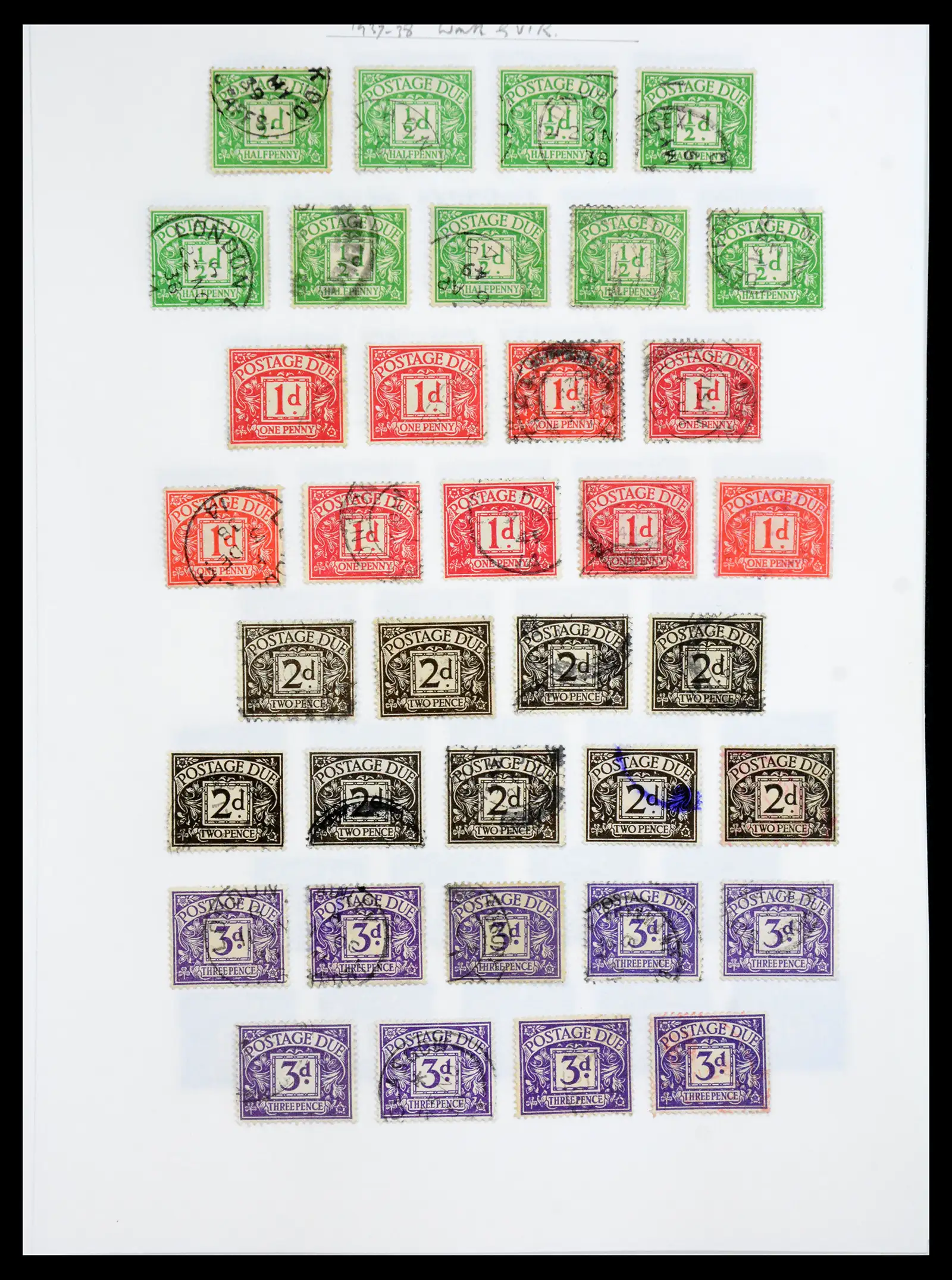40656 0024 - Stamp collection 40656 Great Britain postage due 1914-1994.