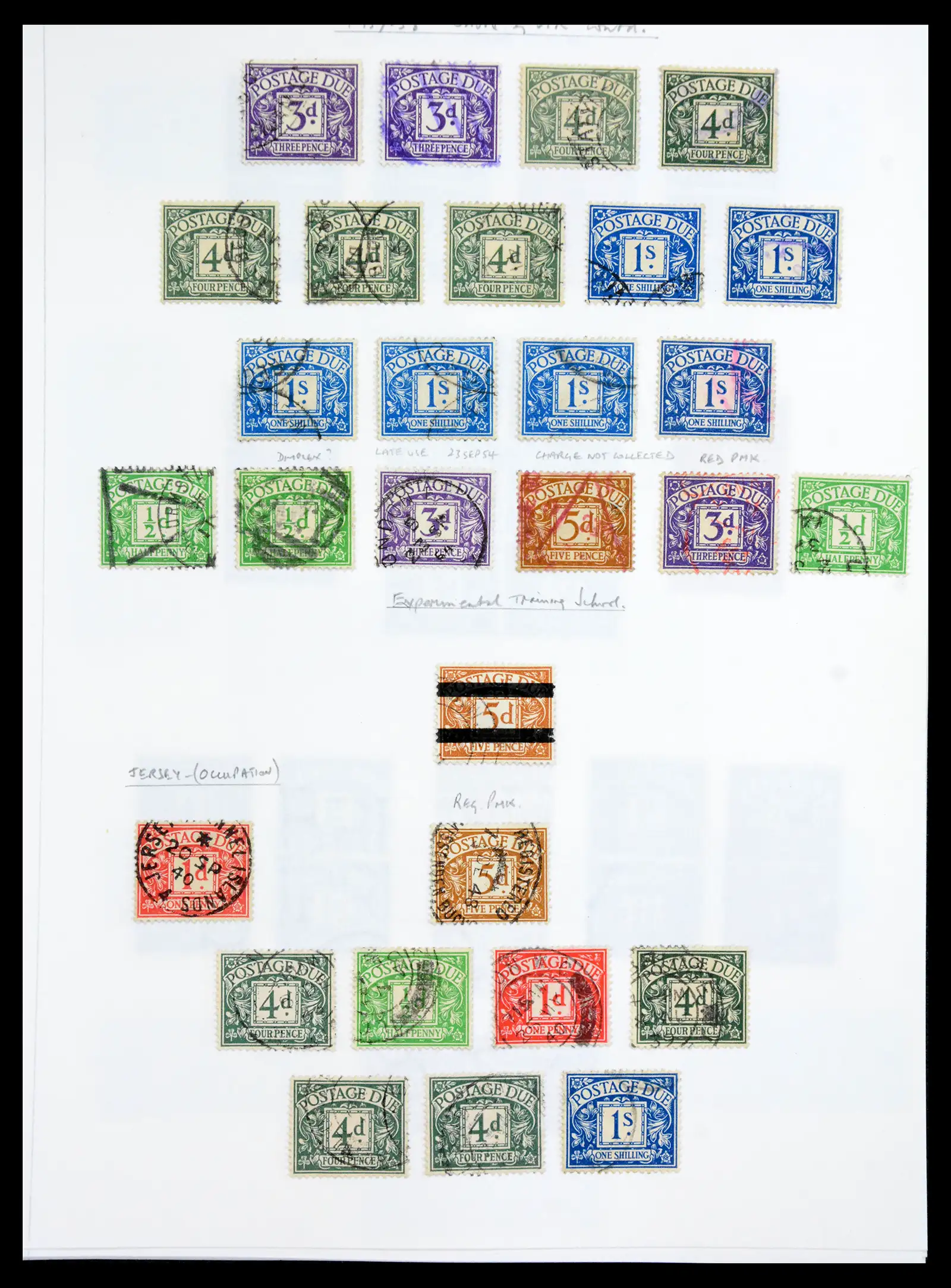 40656 0027 - Stamp collection 40656 Great Britain postage due 1914-1994.